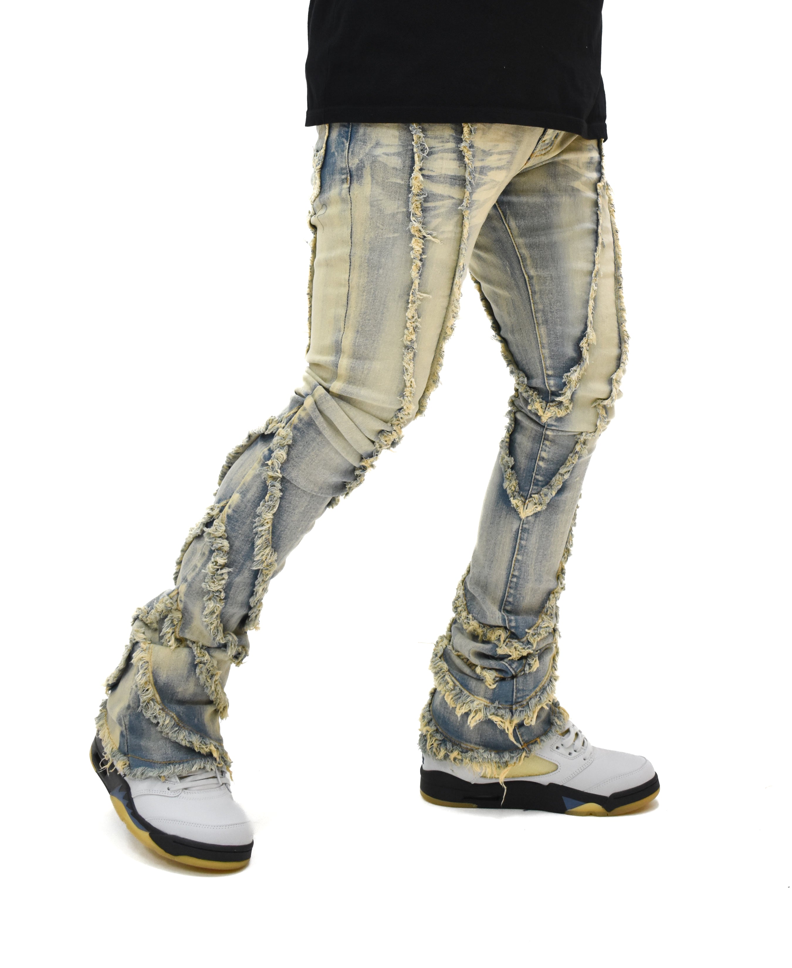 FW33090 Wavy Stacked Denim