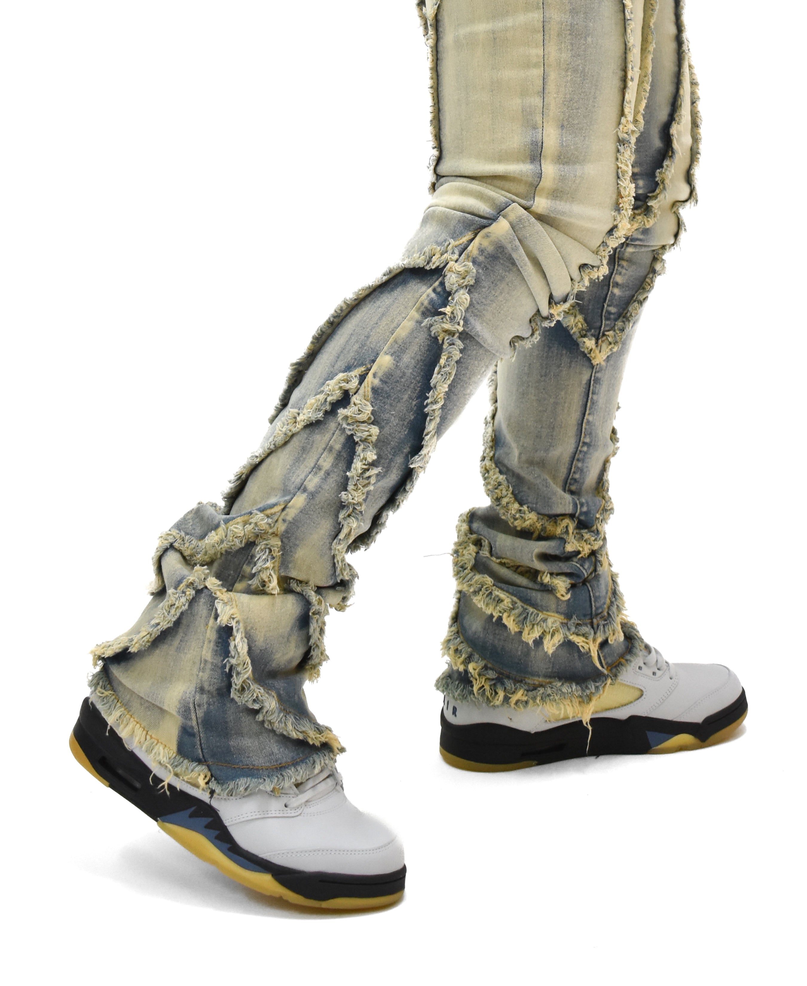 FW33090 Wavy Stacked Denim