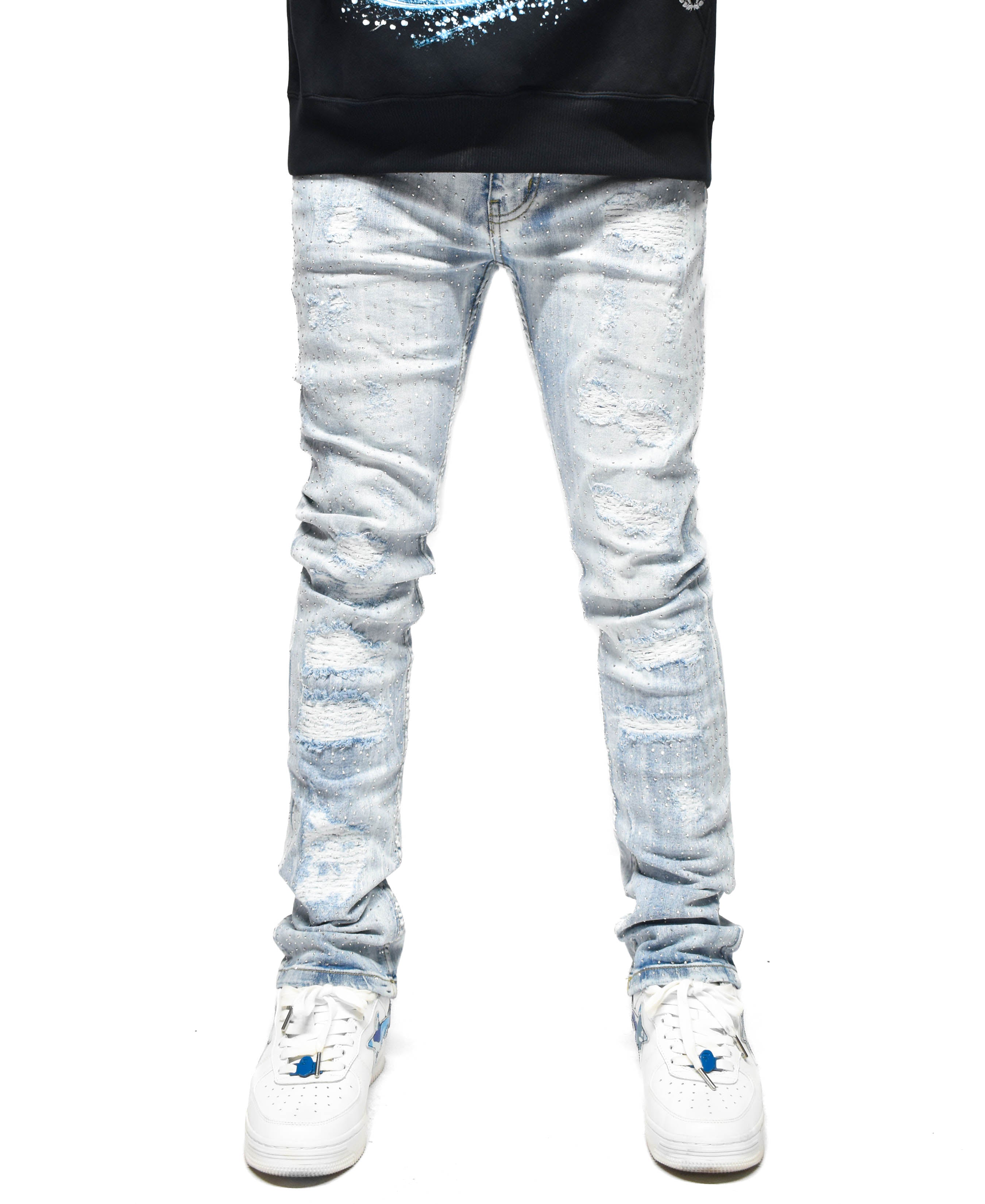 FW33293 Ripped Stone Denim