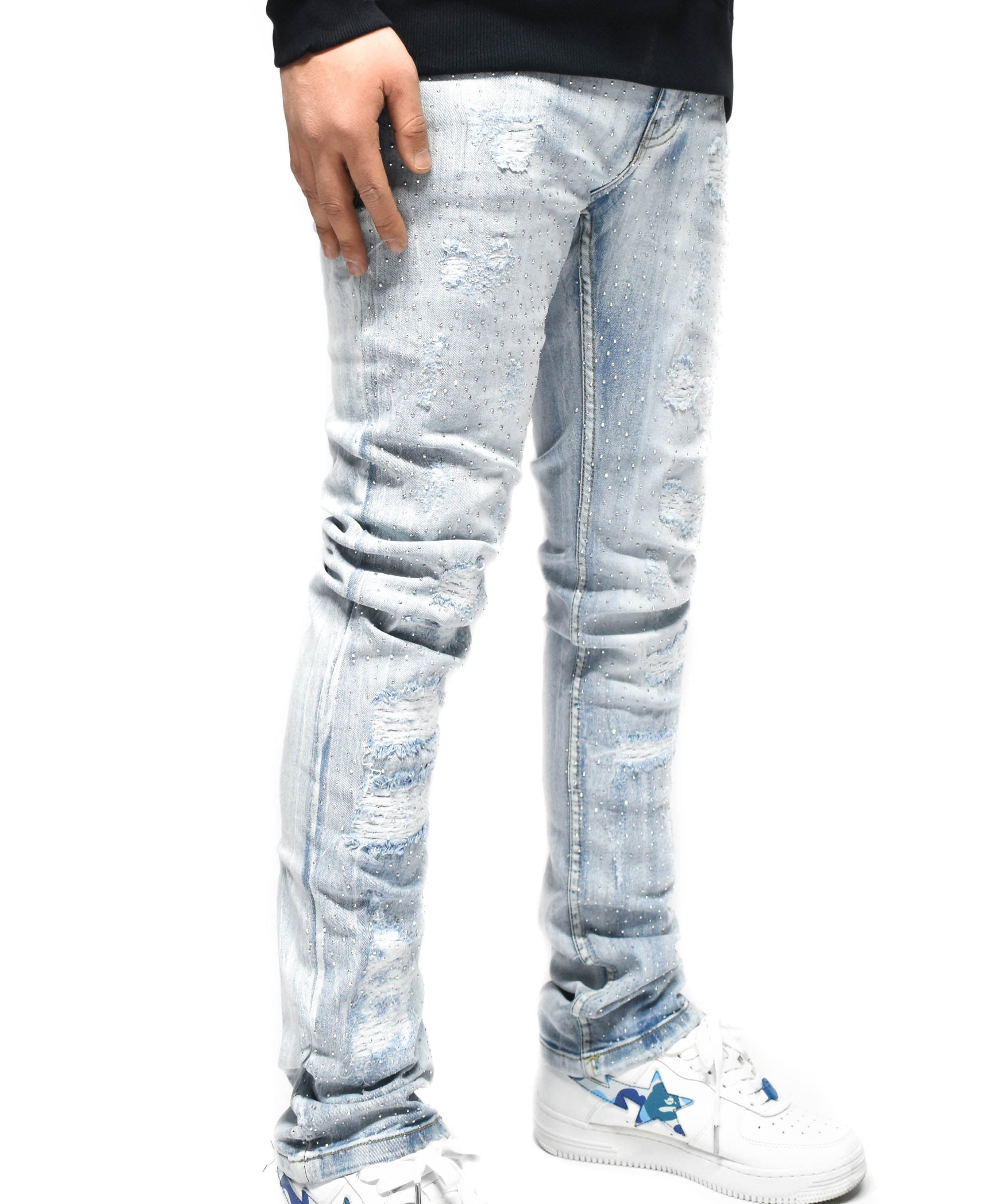 FW33293 Ripped Stone Denim