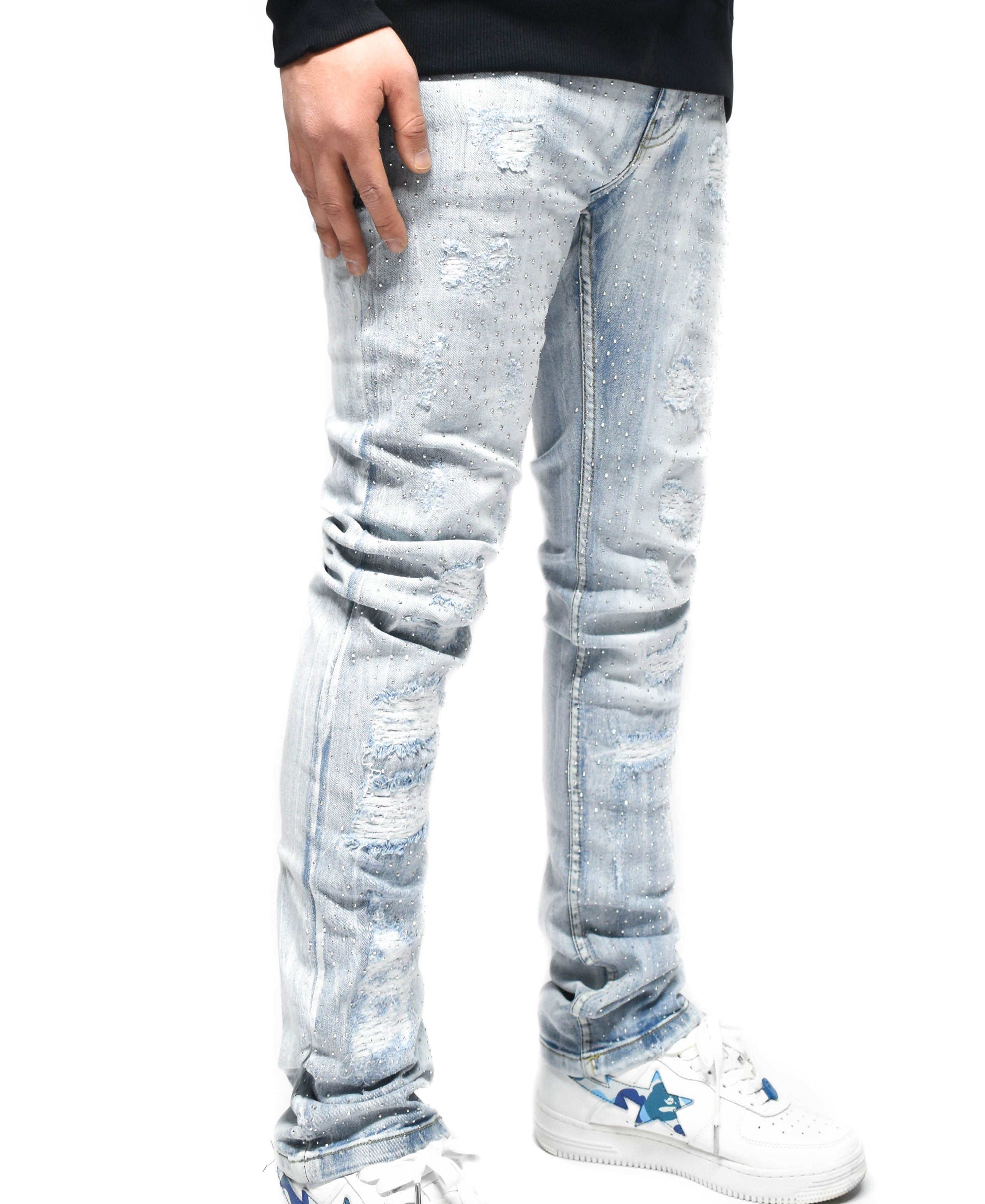 FW33293 Ripped Stone Denim