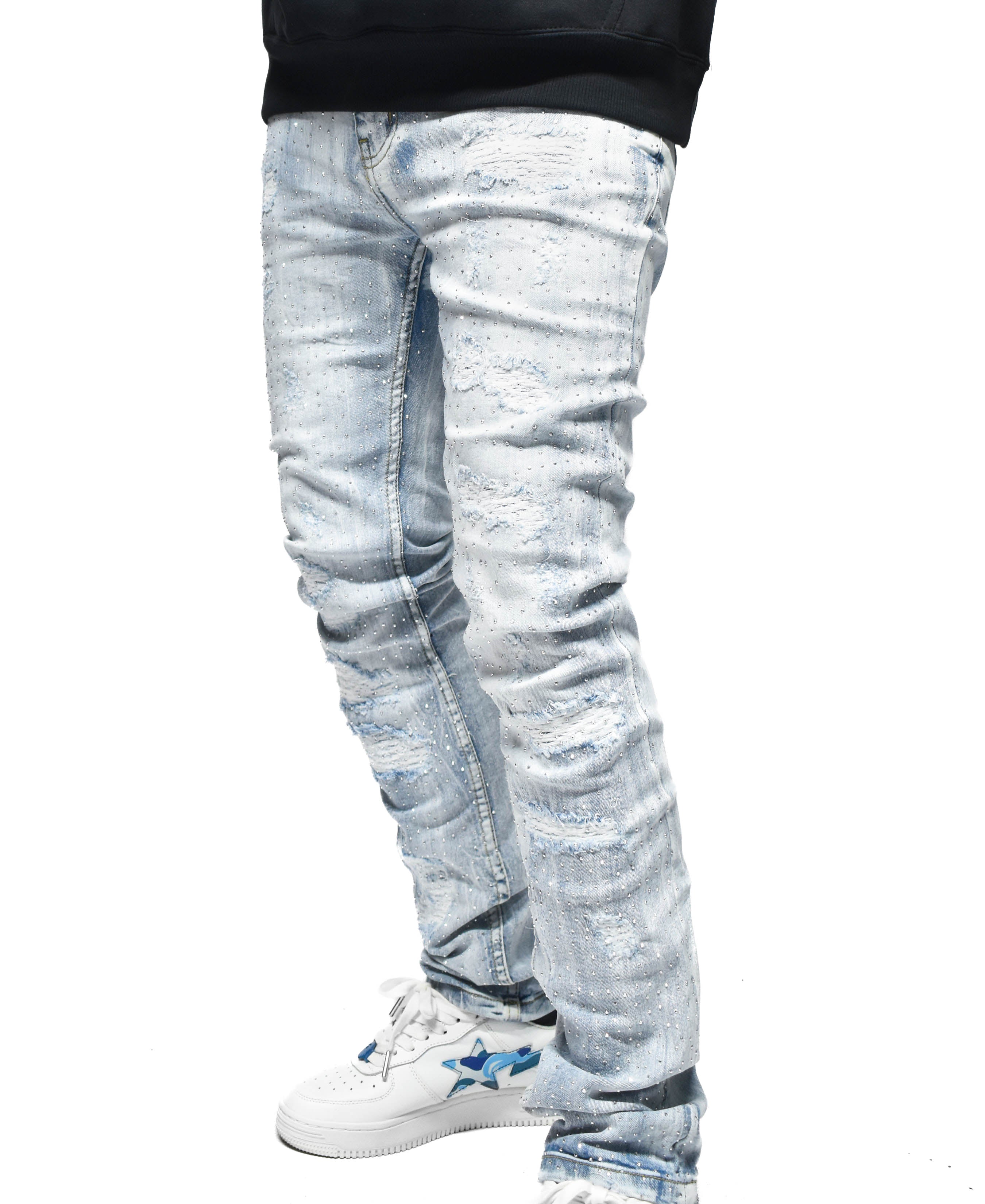 FW33293 Ripped Stone Denim