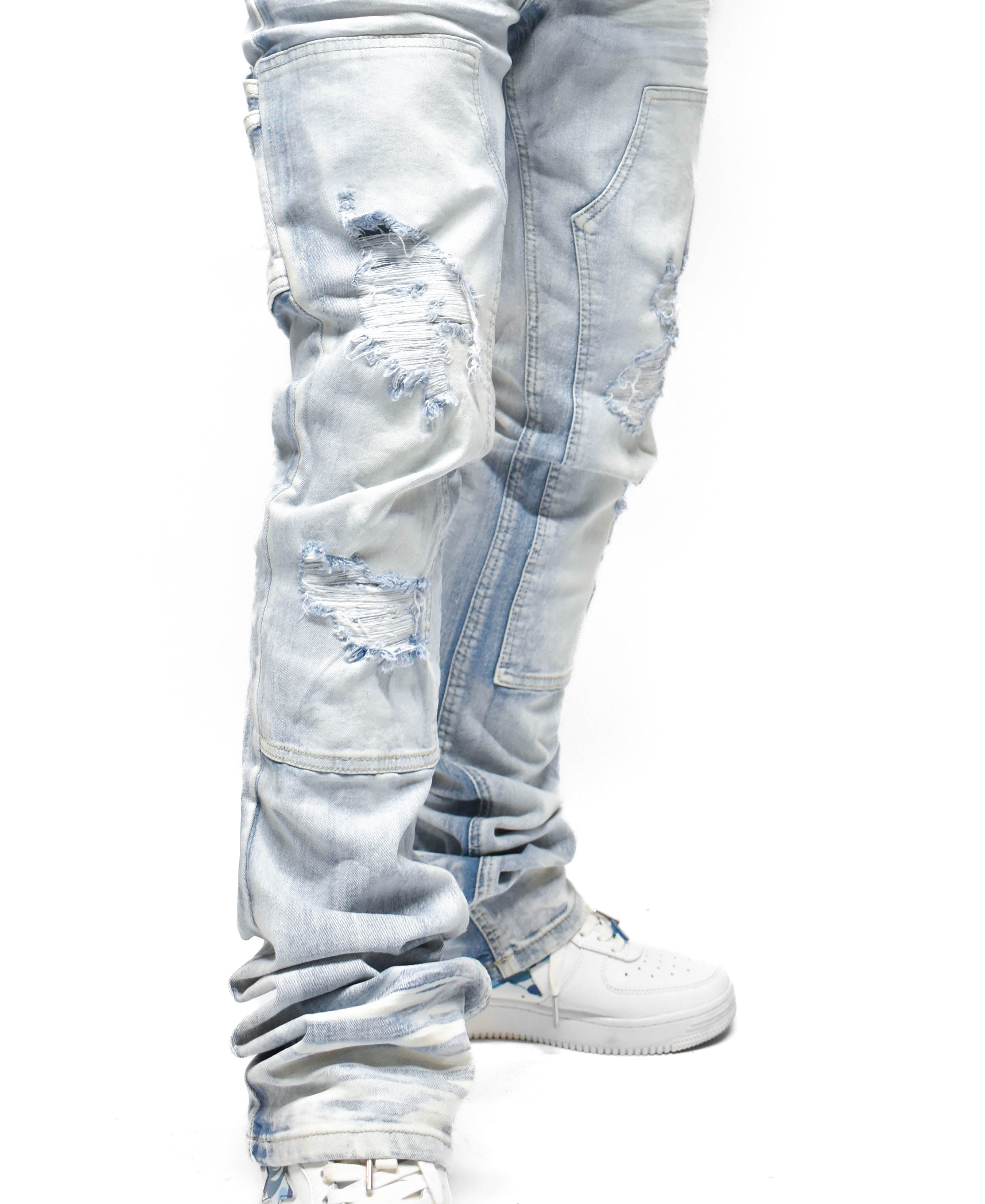 S4434 Ripped Utility Denim