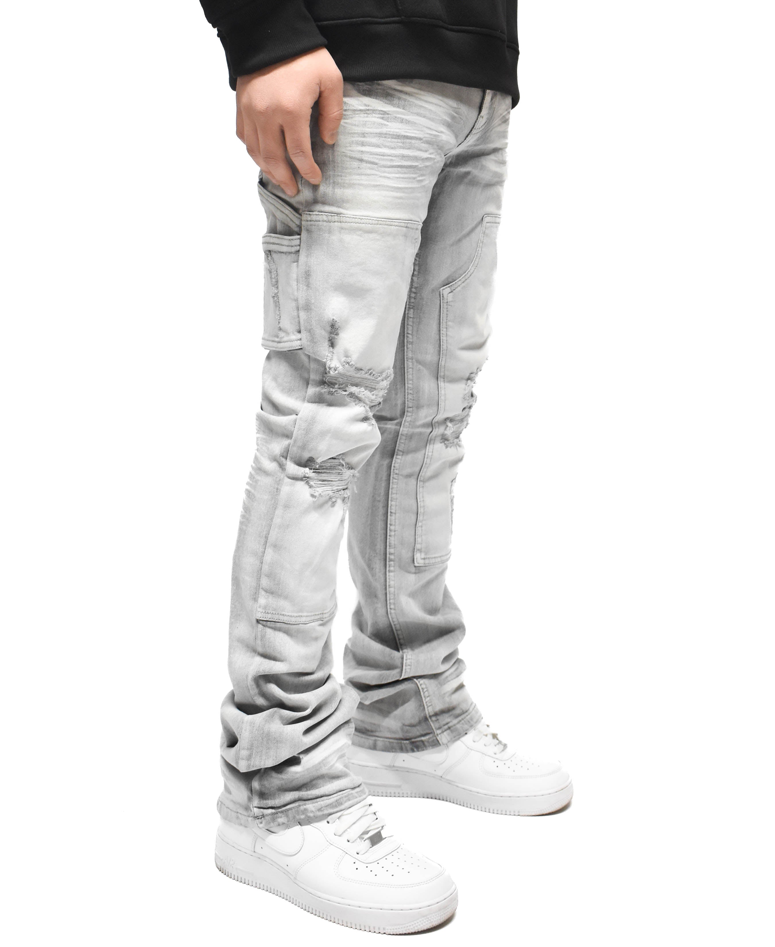 S4434 Ripped Utility Denim