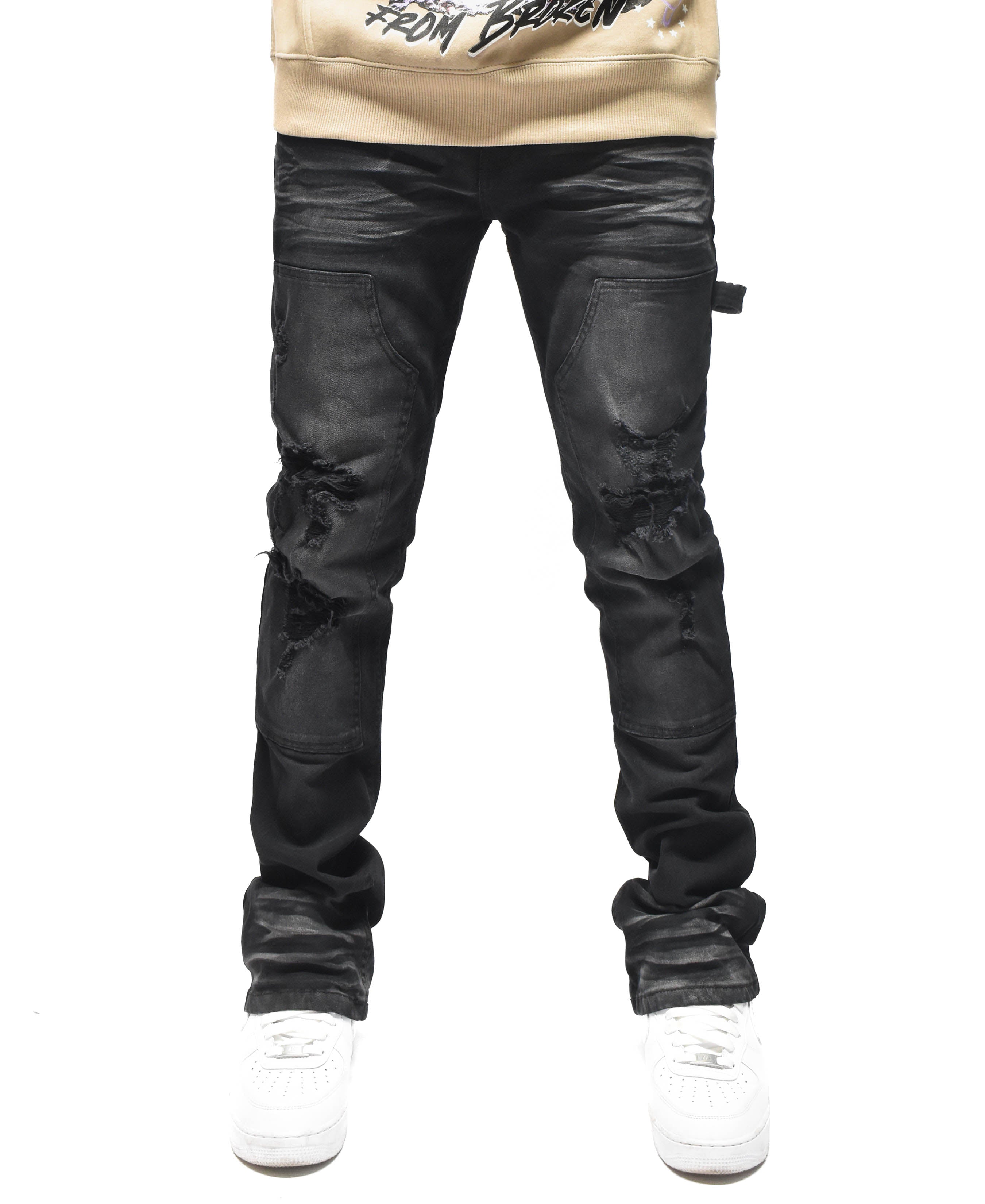 S4434 Ripped Utility Denim