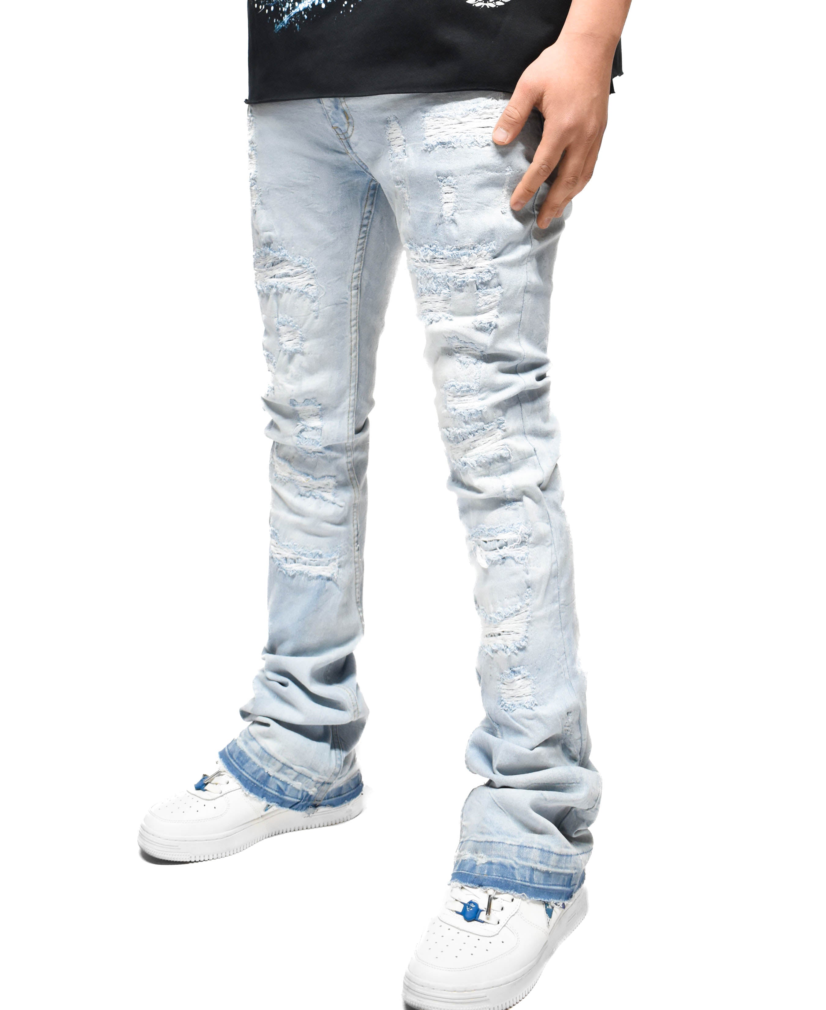 FW33893 Distressed Denim