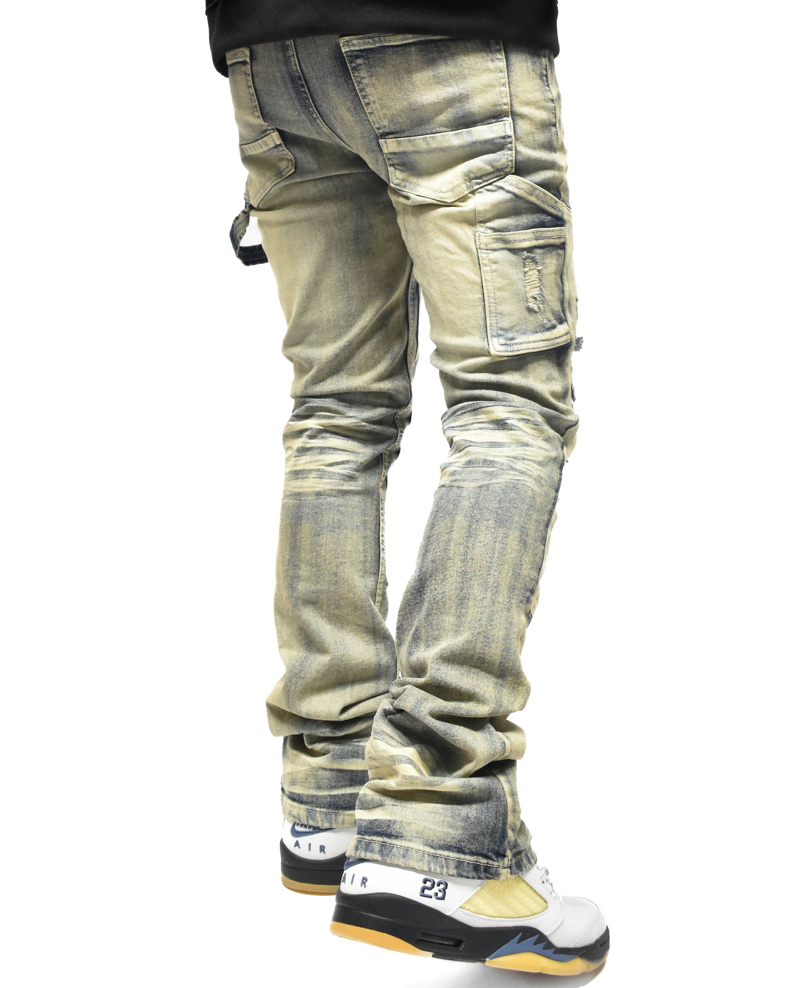 S4434 Ripped Utility Denim