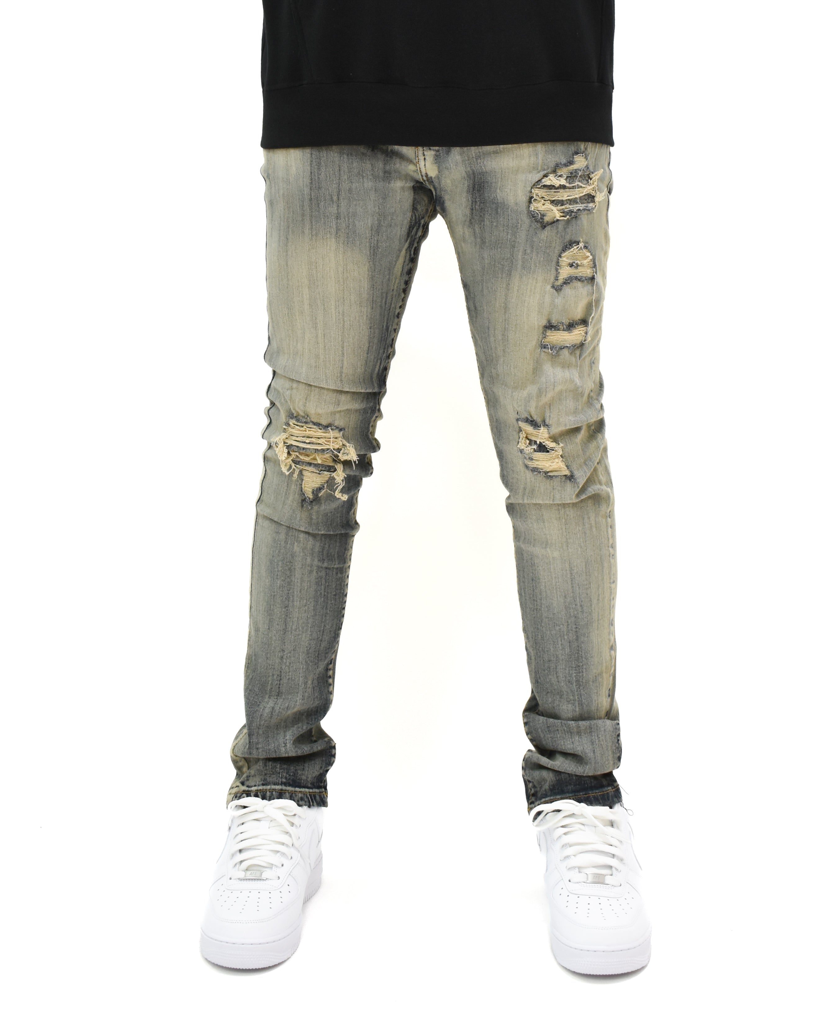 LV6102 Ripped Denim