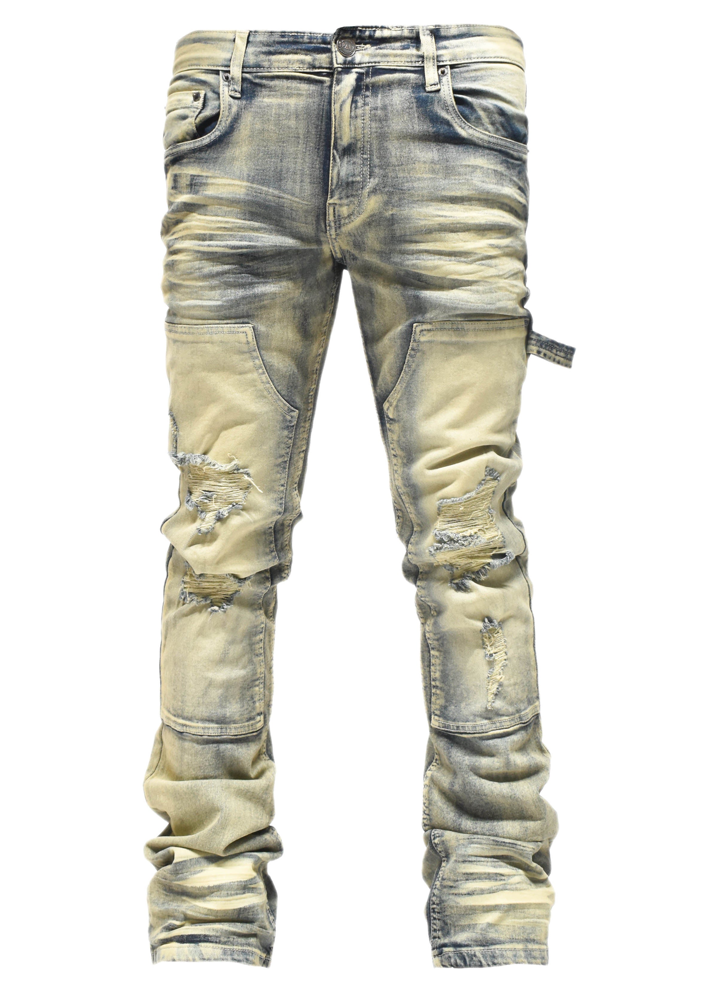 S4434 Ripped Utility Denim