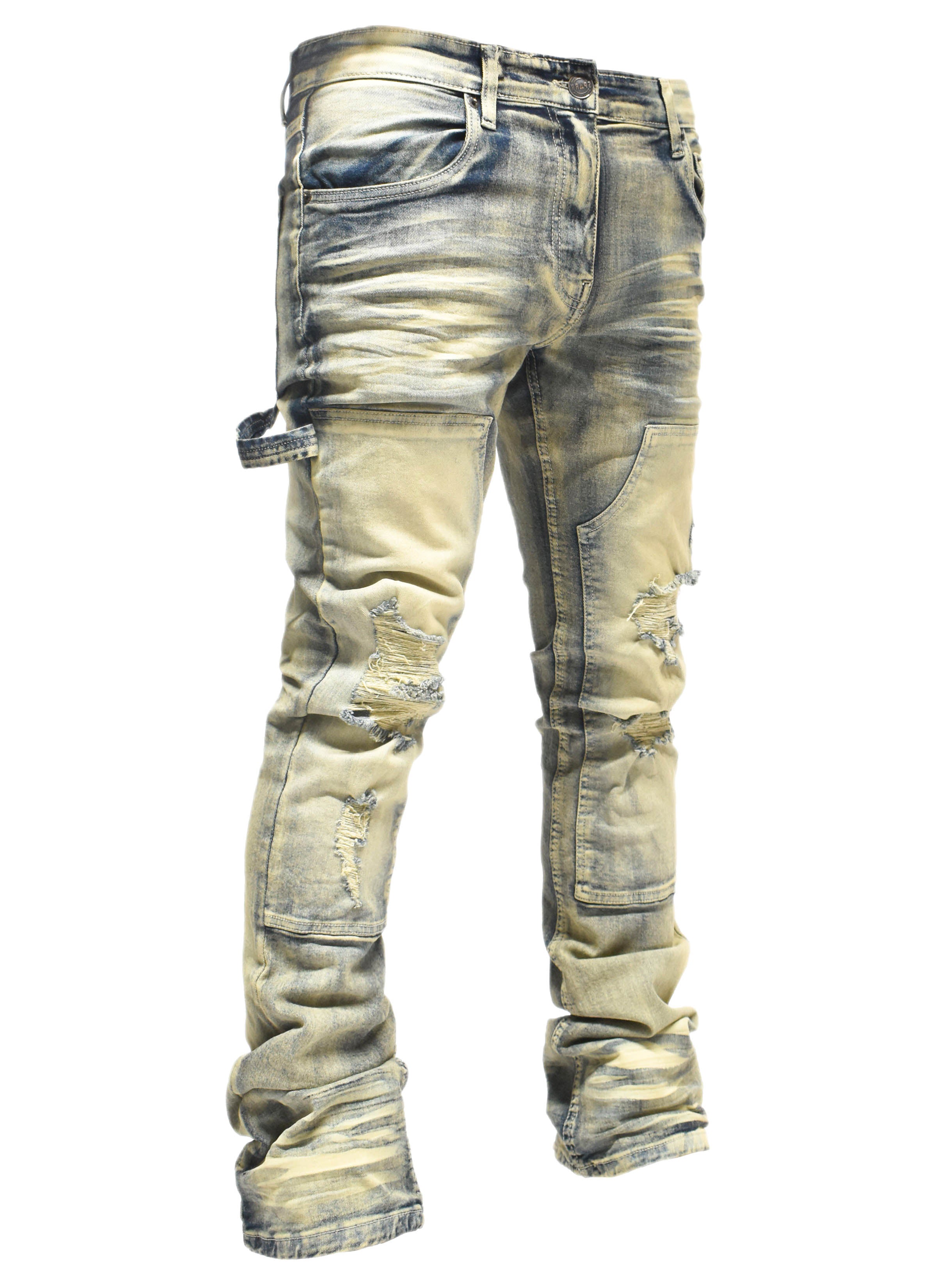 S4434 Ripped Utility Denim