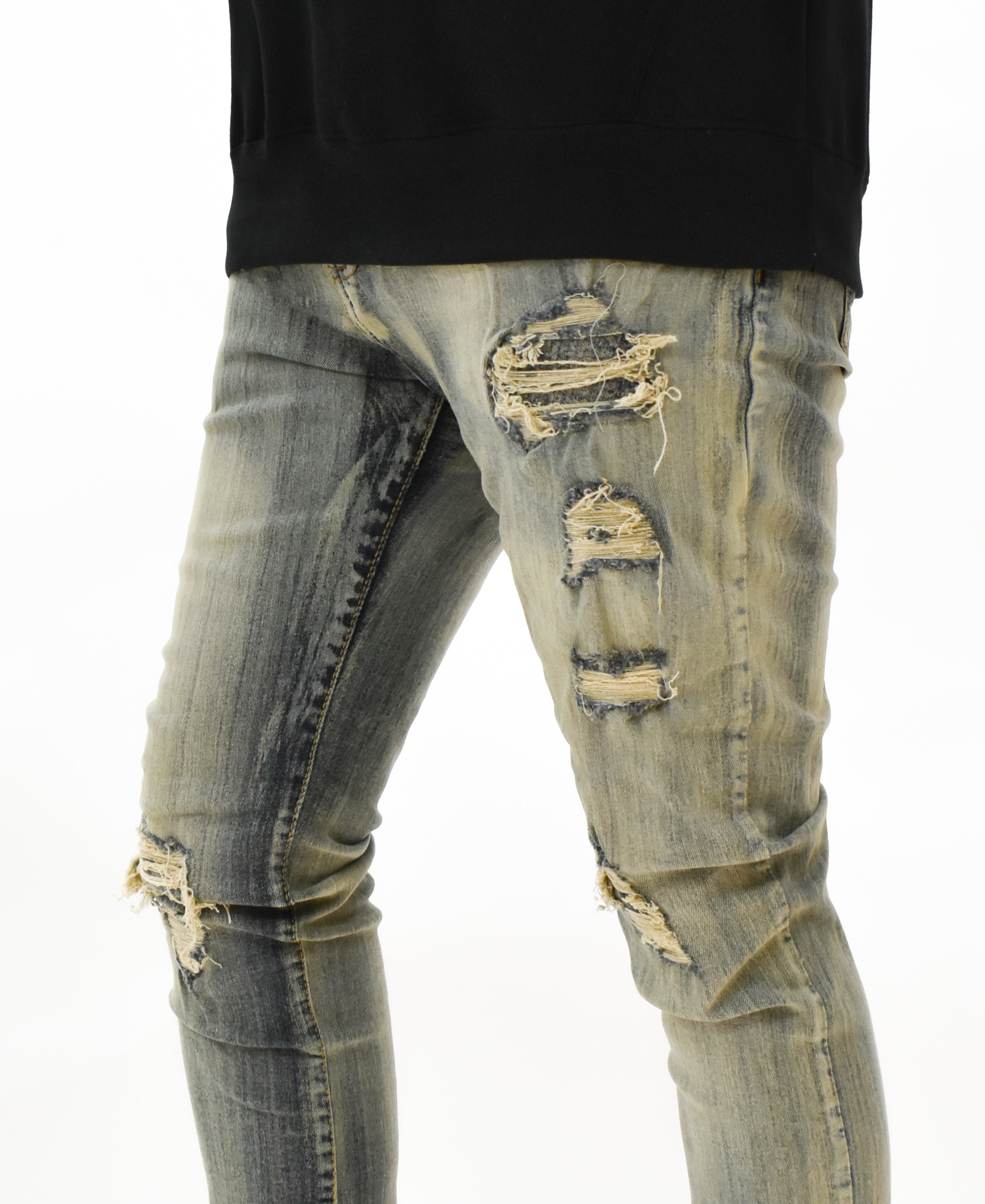 LV6102 Ripped Denim