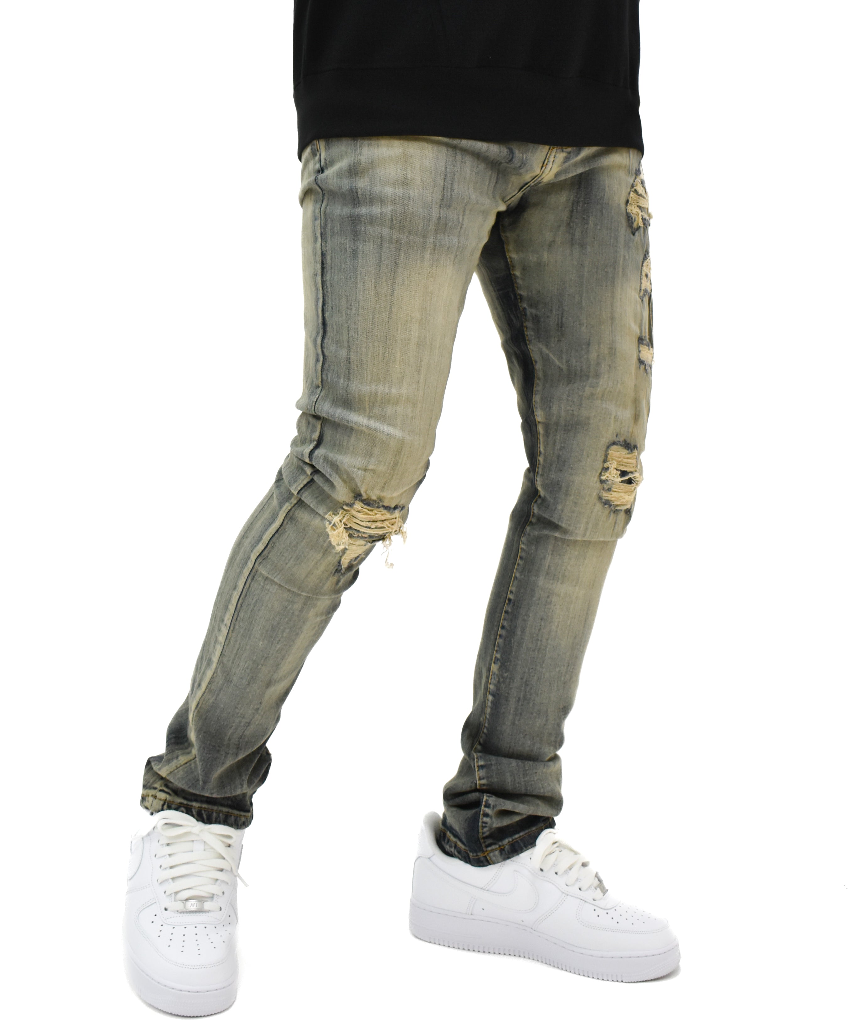 LV6102 Ripped Denim