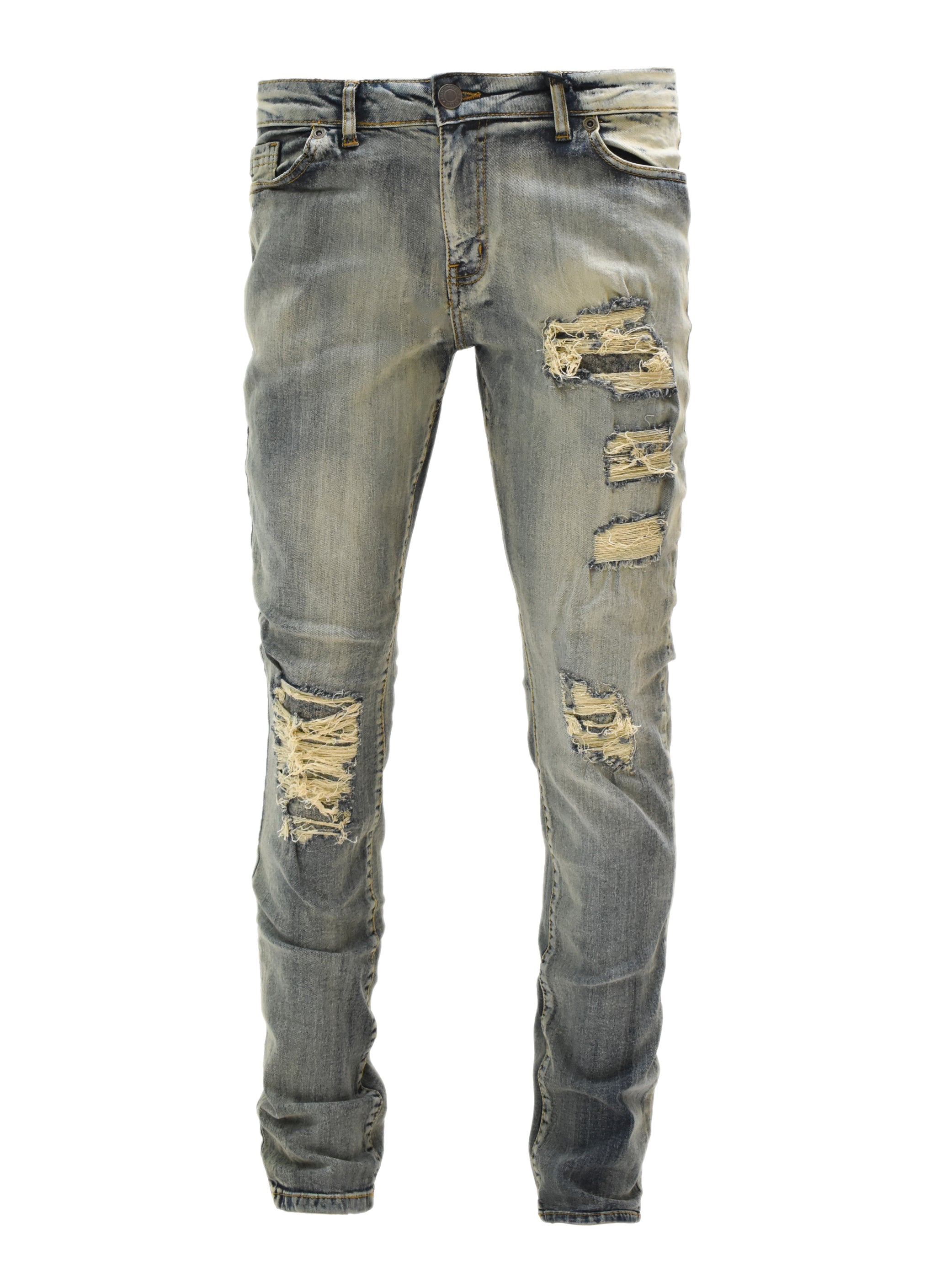 Denim Ripped Long Cardigan