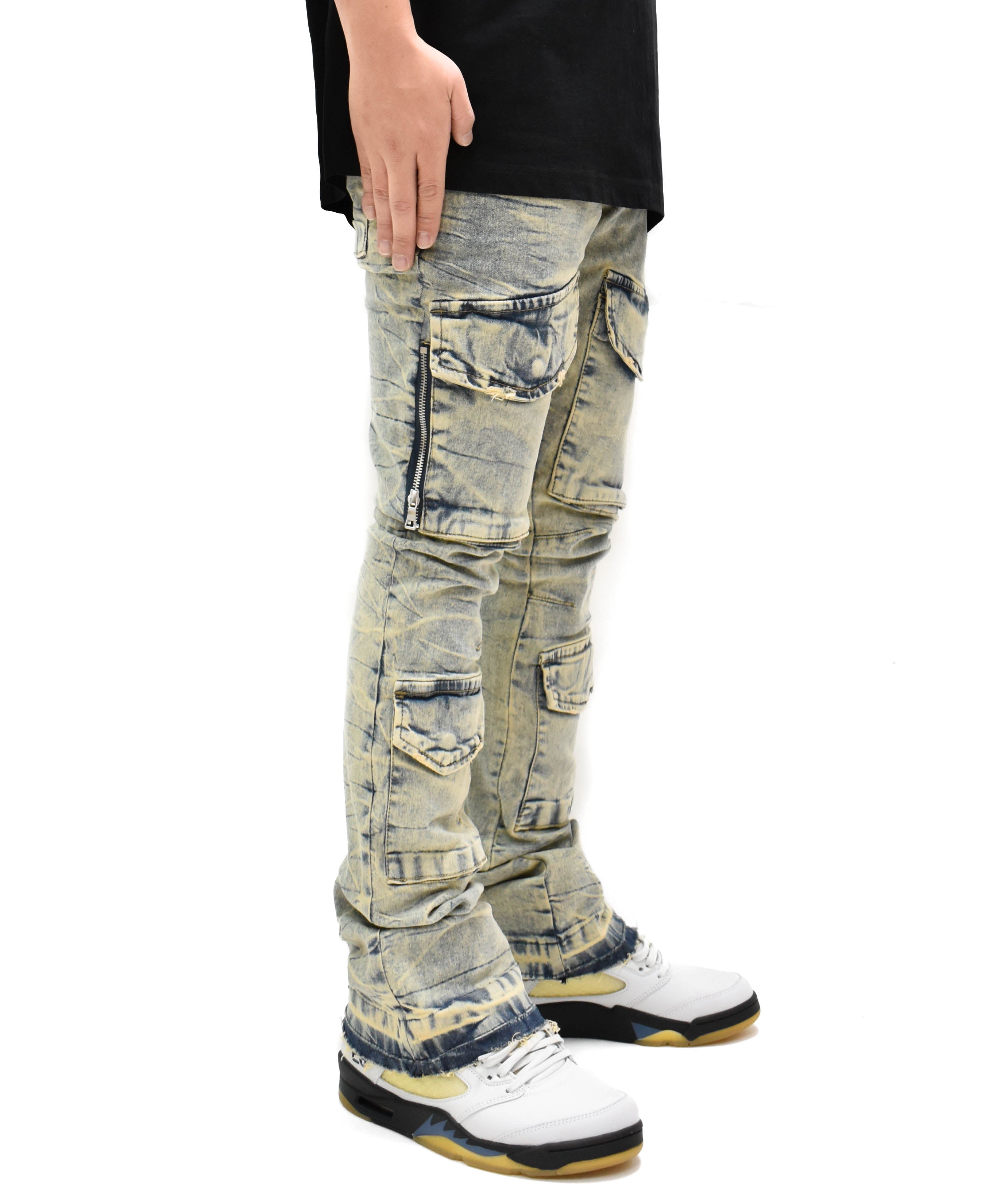 FW33288 Pocket Stacked Denim