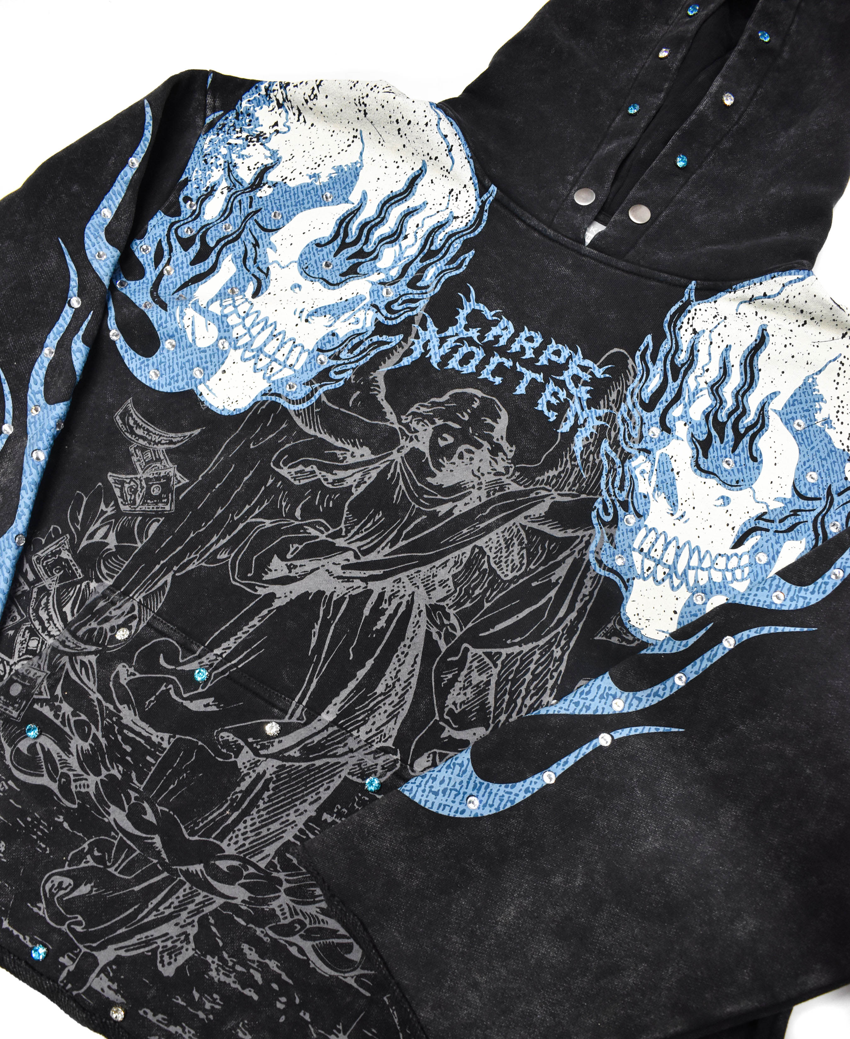 T5255 Stone Skull Hoodie