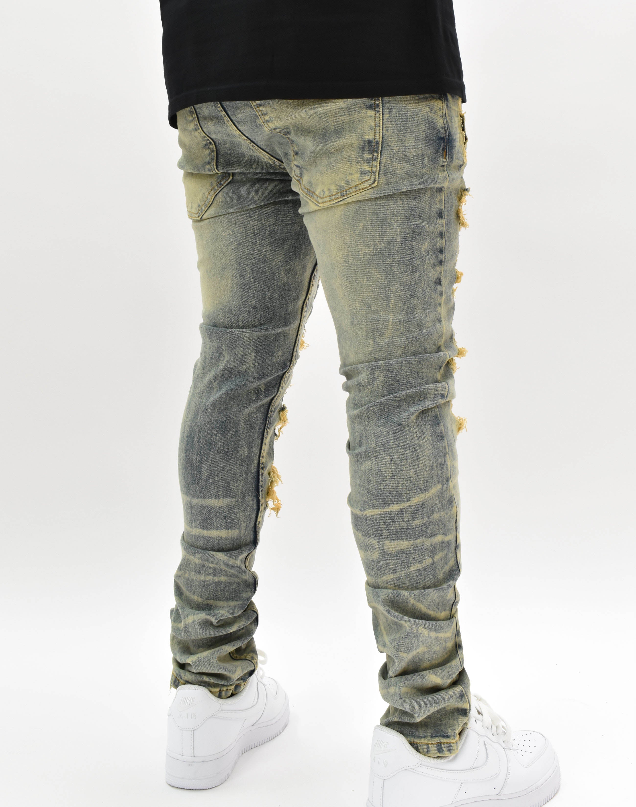 C33709 Timber Camo Ripped Demim