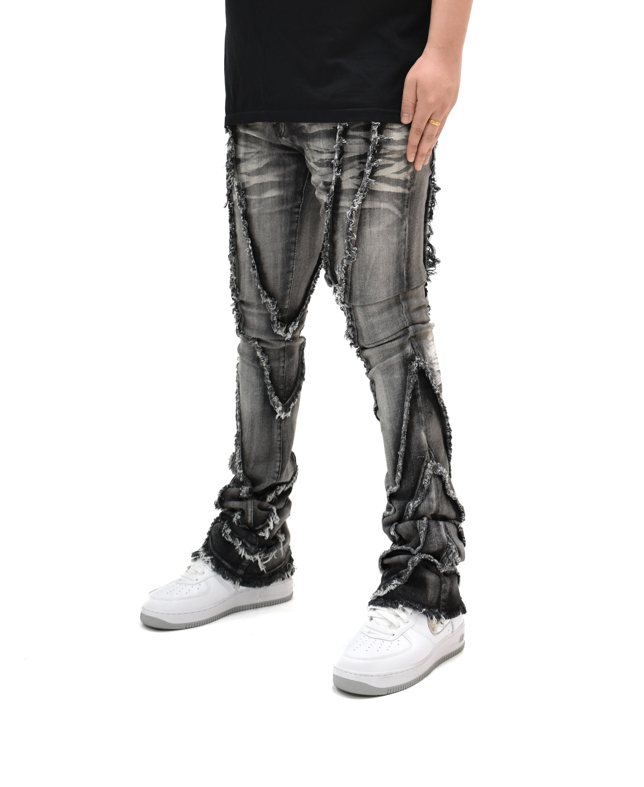 FW33090 Wavy Stacked Denim