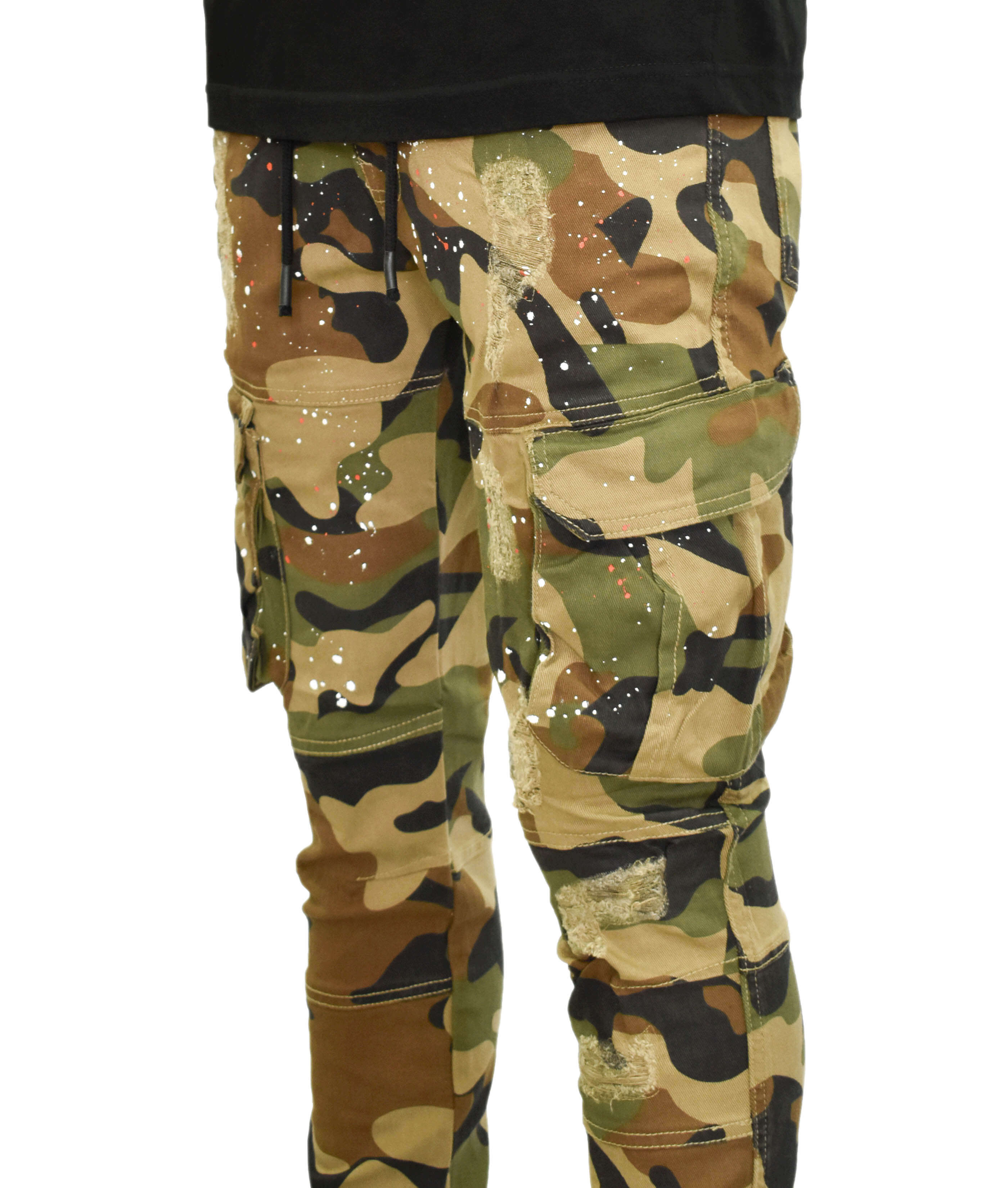 FW33562 Camo Cargo Denim