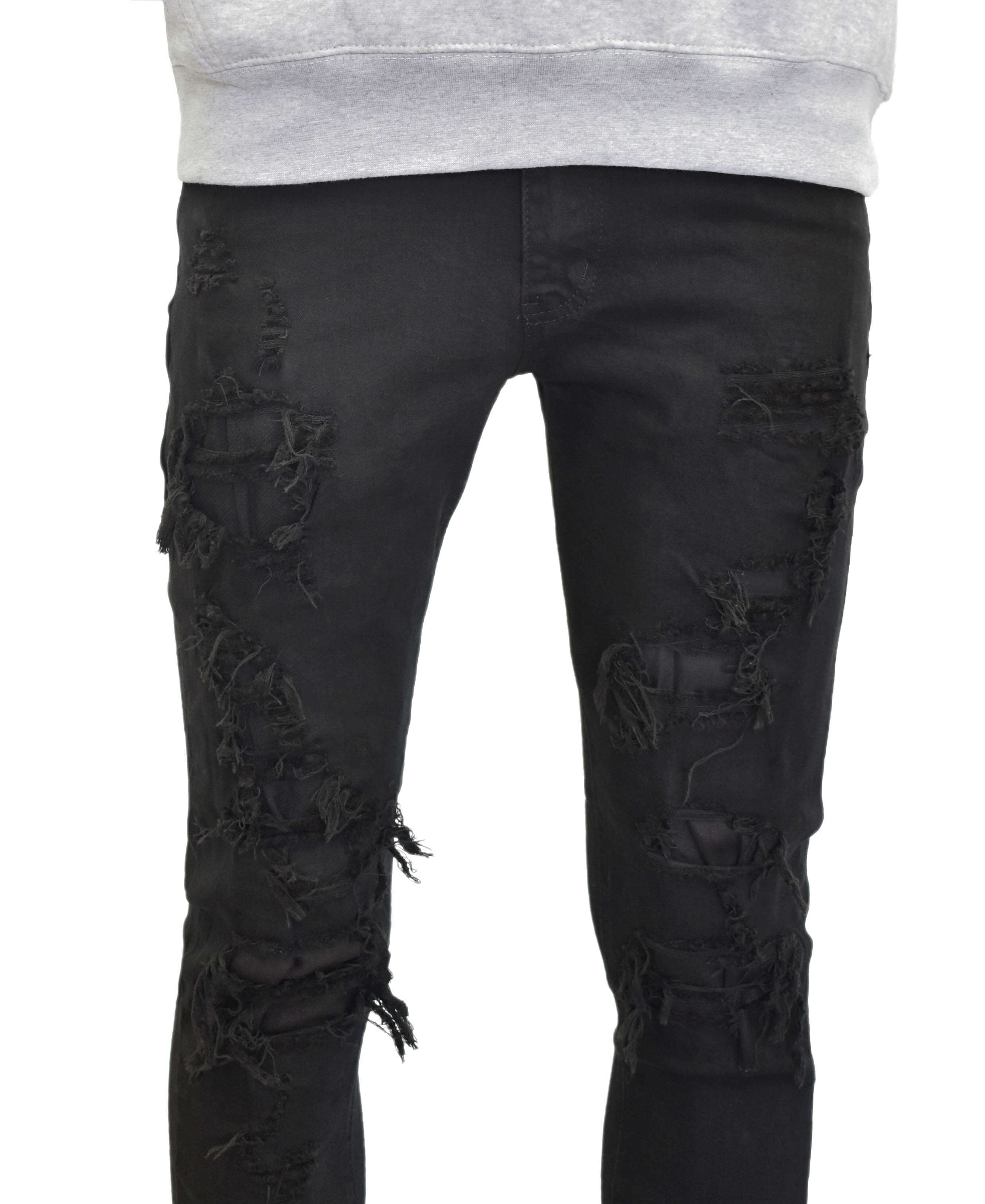 MS80113 Multi Ripped Denim