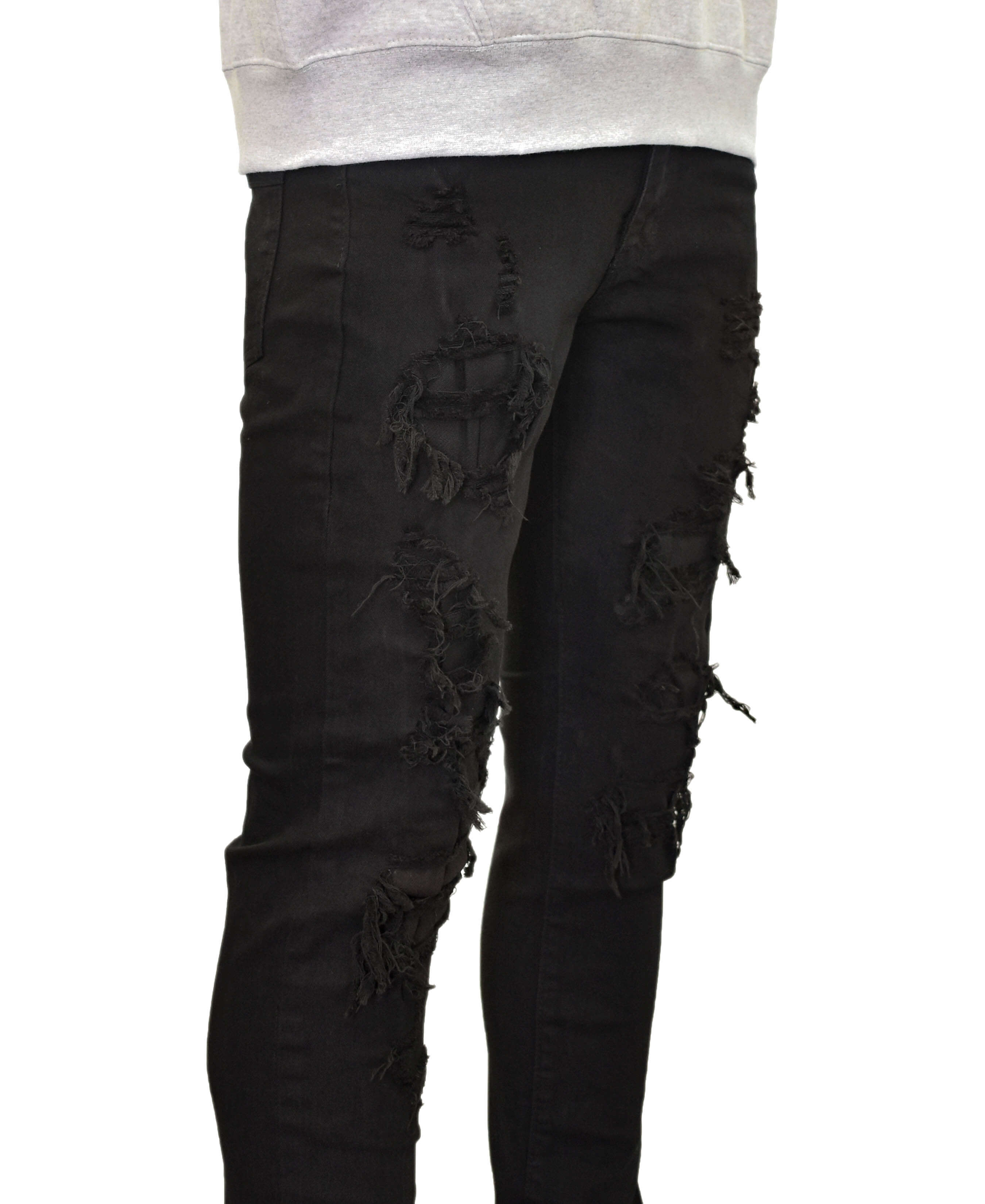 MS80113 Multi Ripped Denim