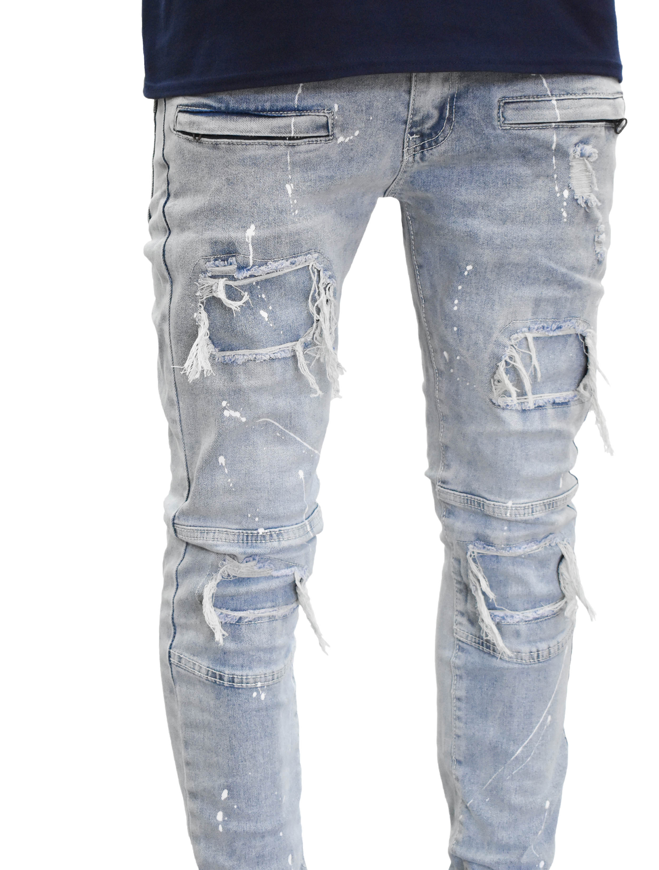 MS80104 Patch Rip Denim