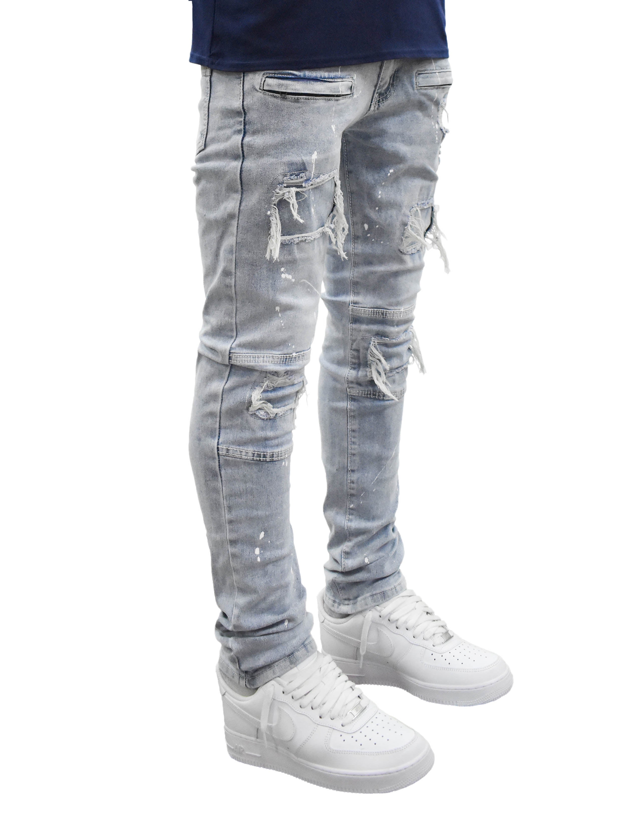 MS80104 Patch Rip Denim