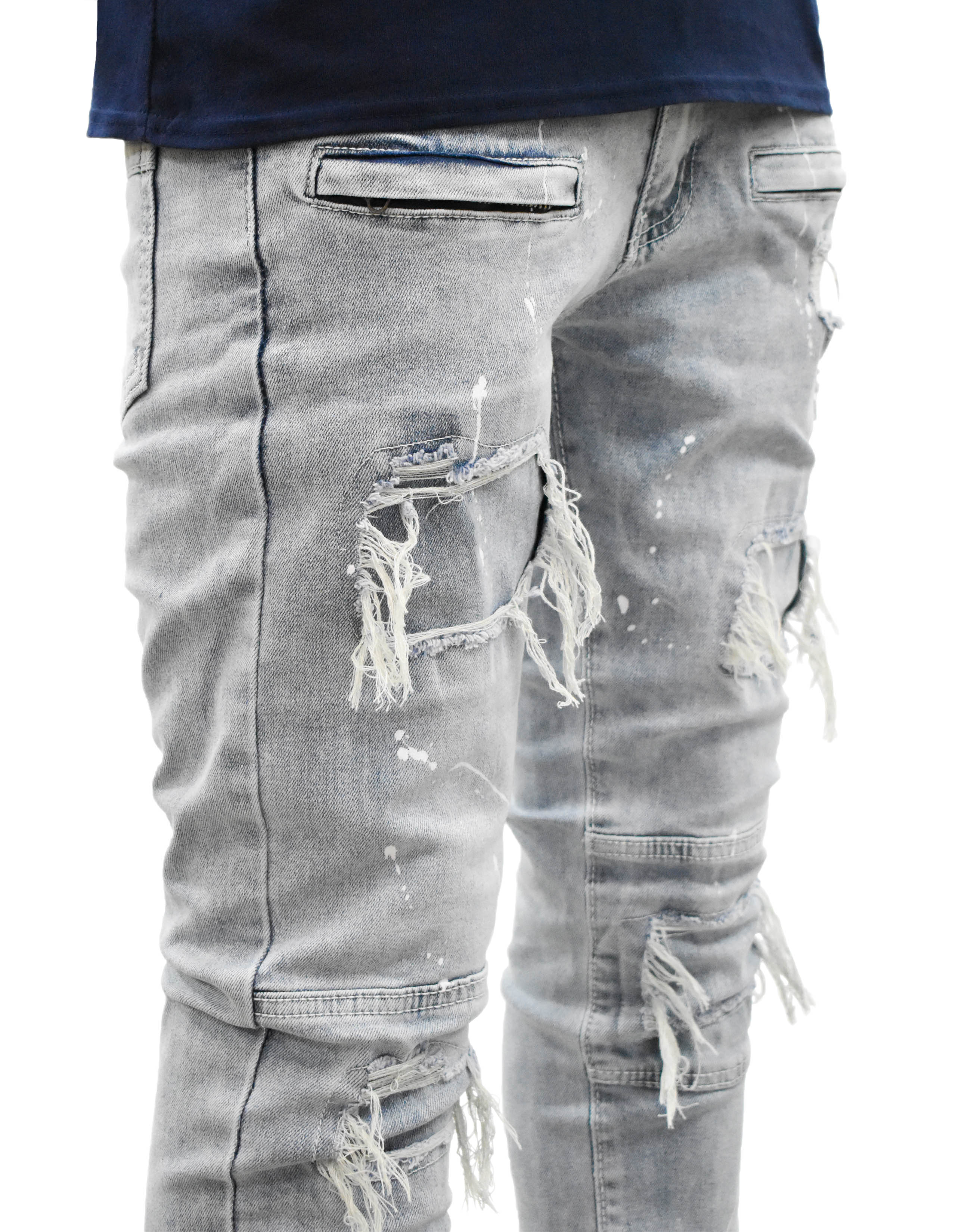 MS80104 Patch Rip Denim