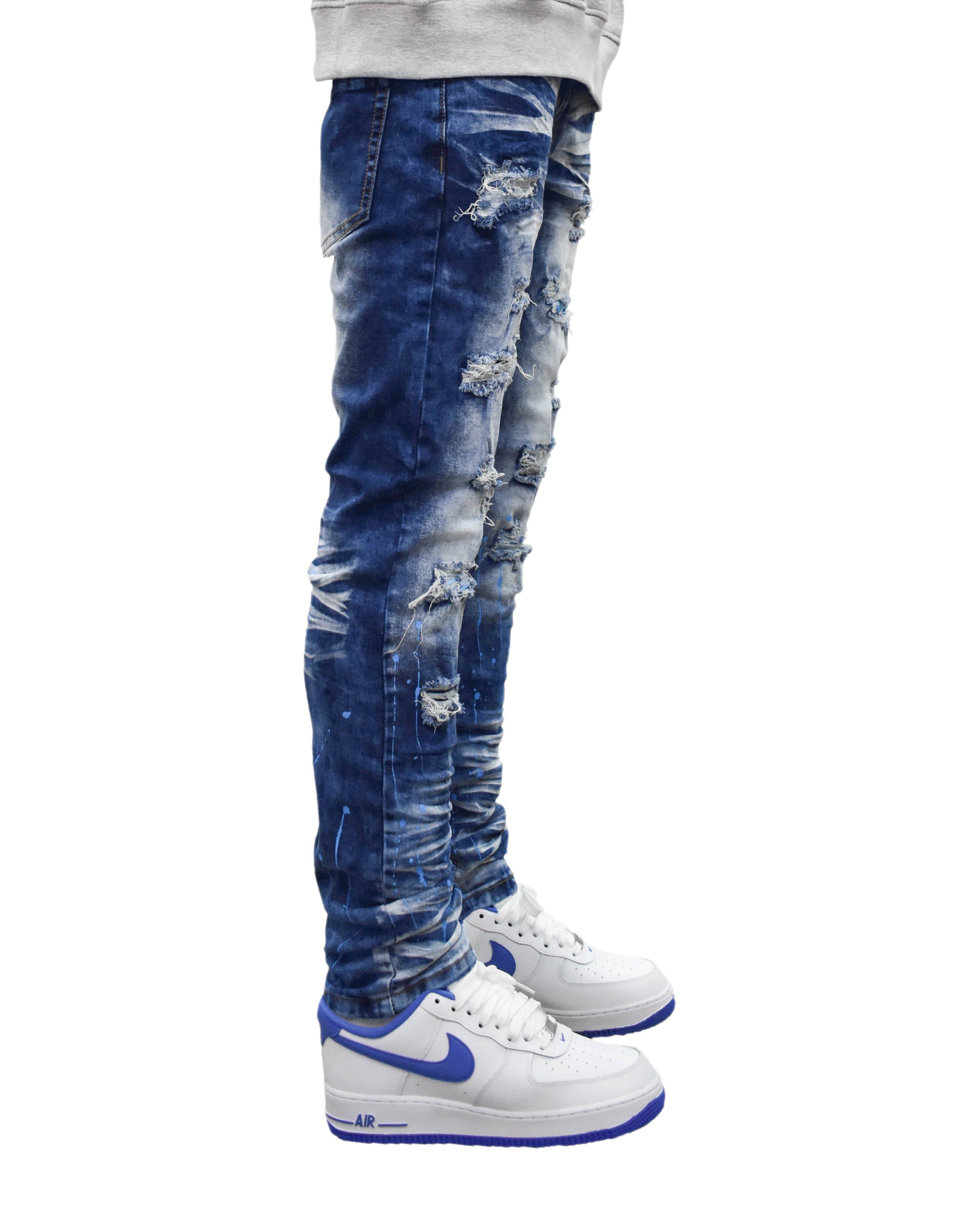 S2631 Ripped Paint Denim