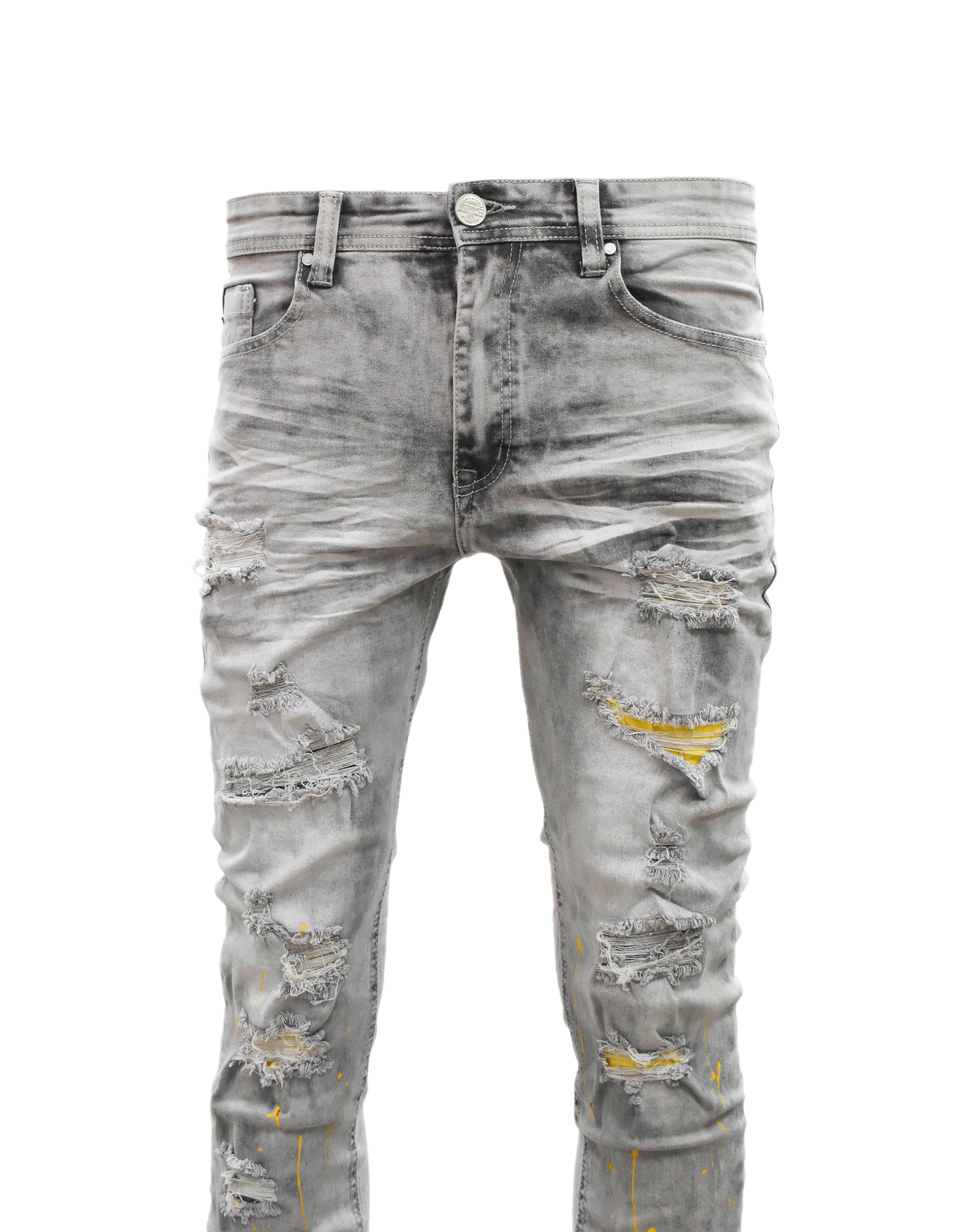 S2631 Ripped Paint Denim