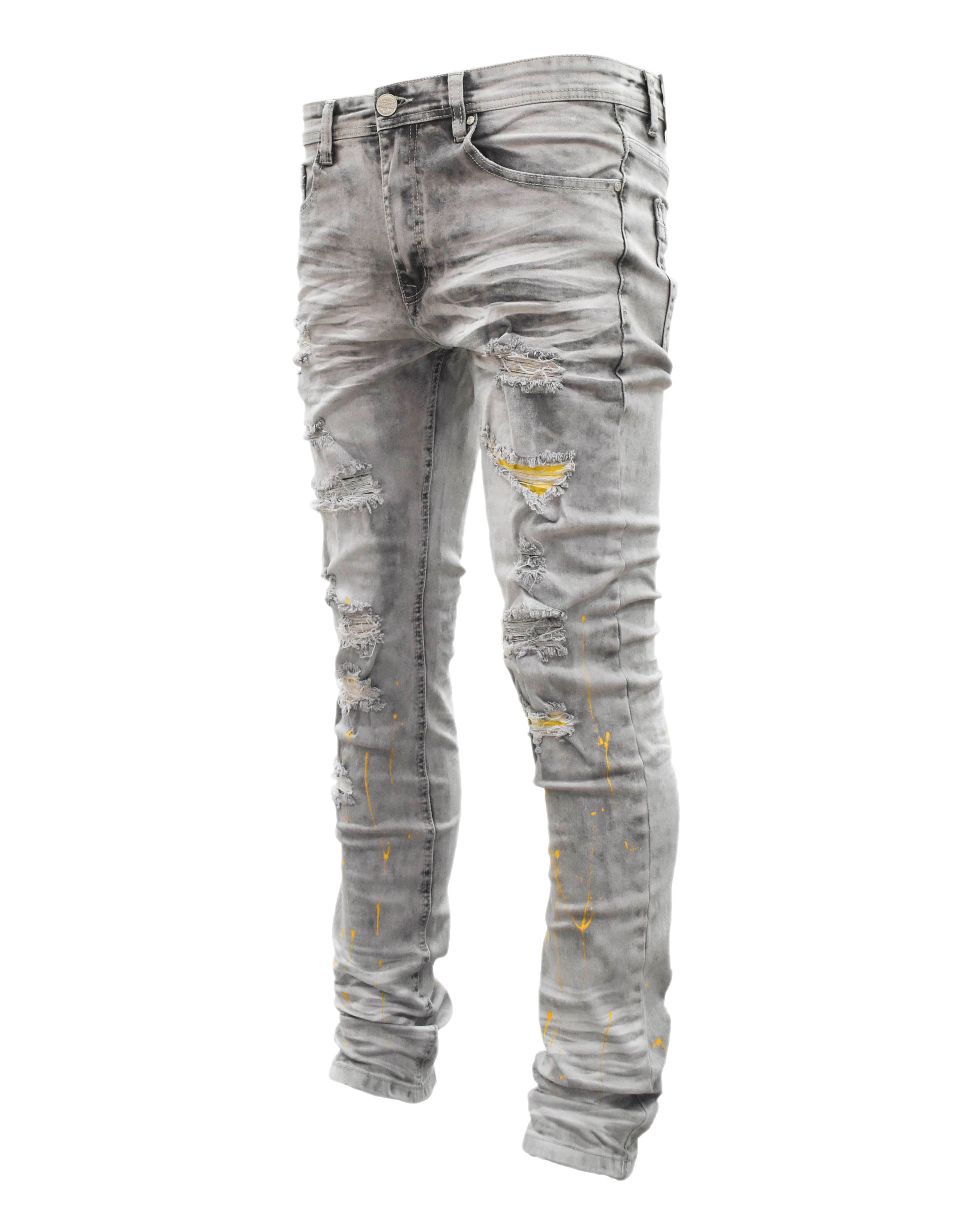S2631 Ripped Paint Denim