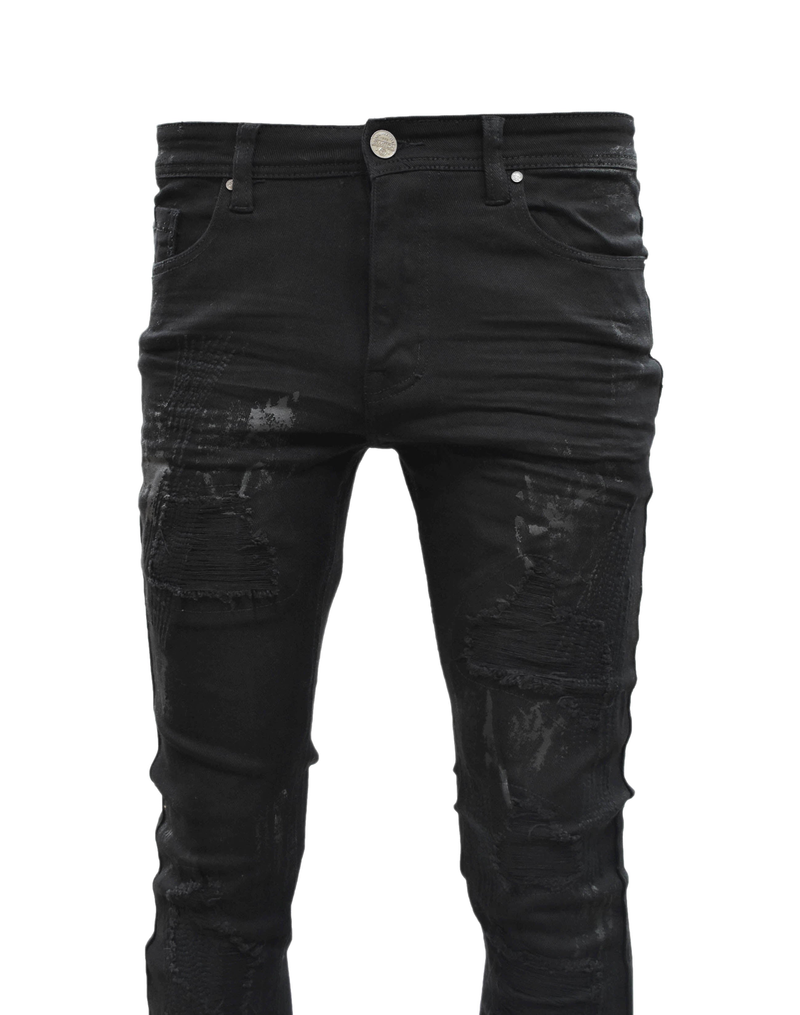 S2619 Stitch Paint Denim