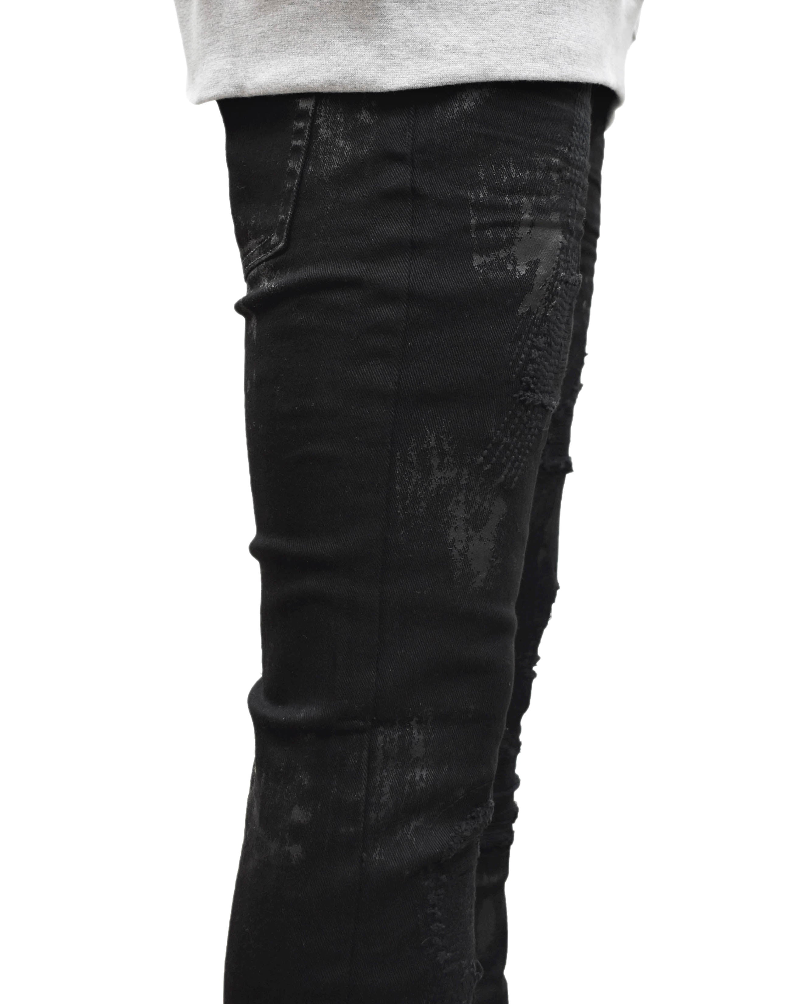 S2619 Stitch Paint Denim