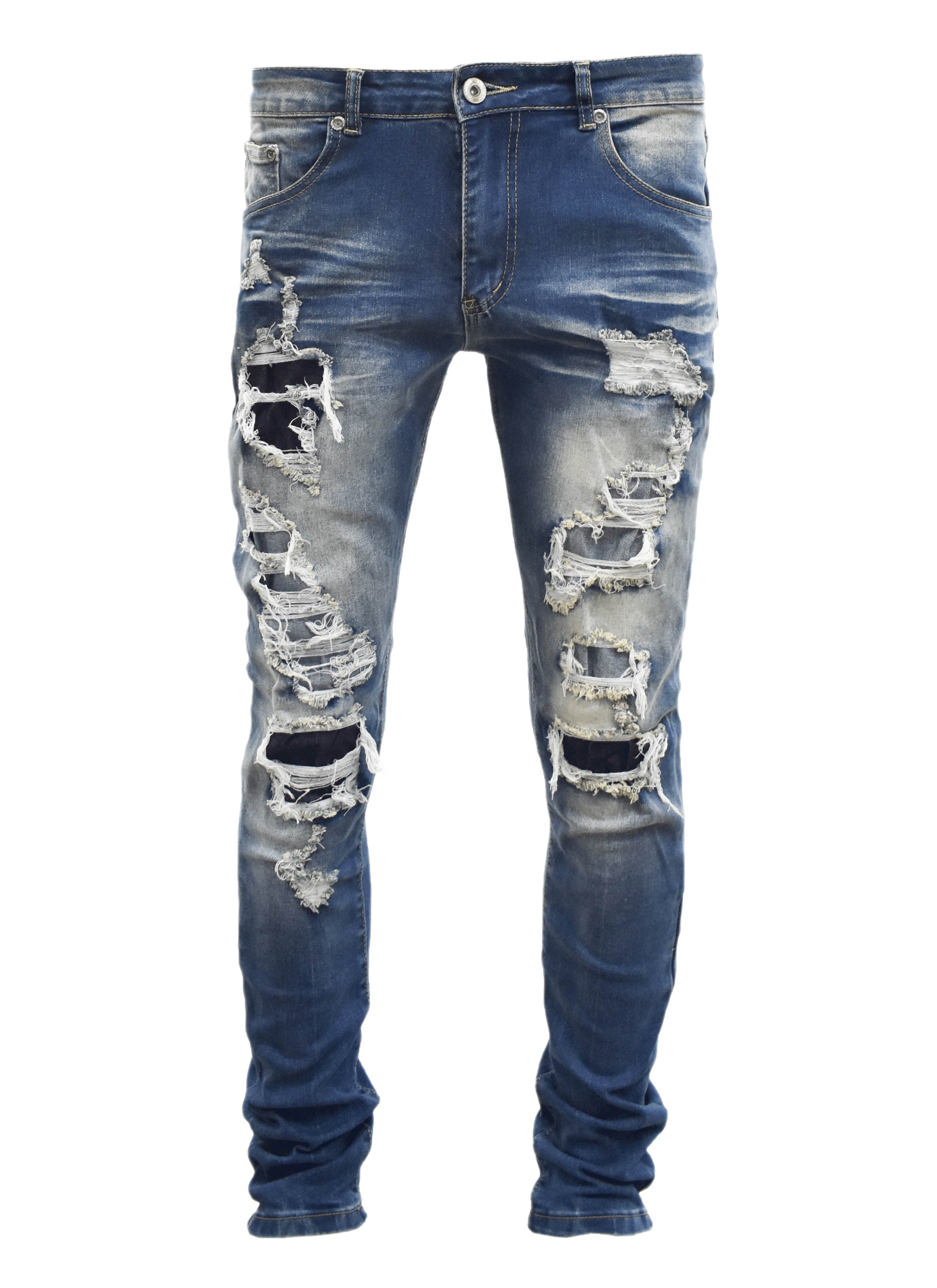 MS80113 Multi Ripped Denim