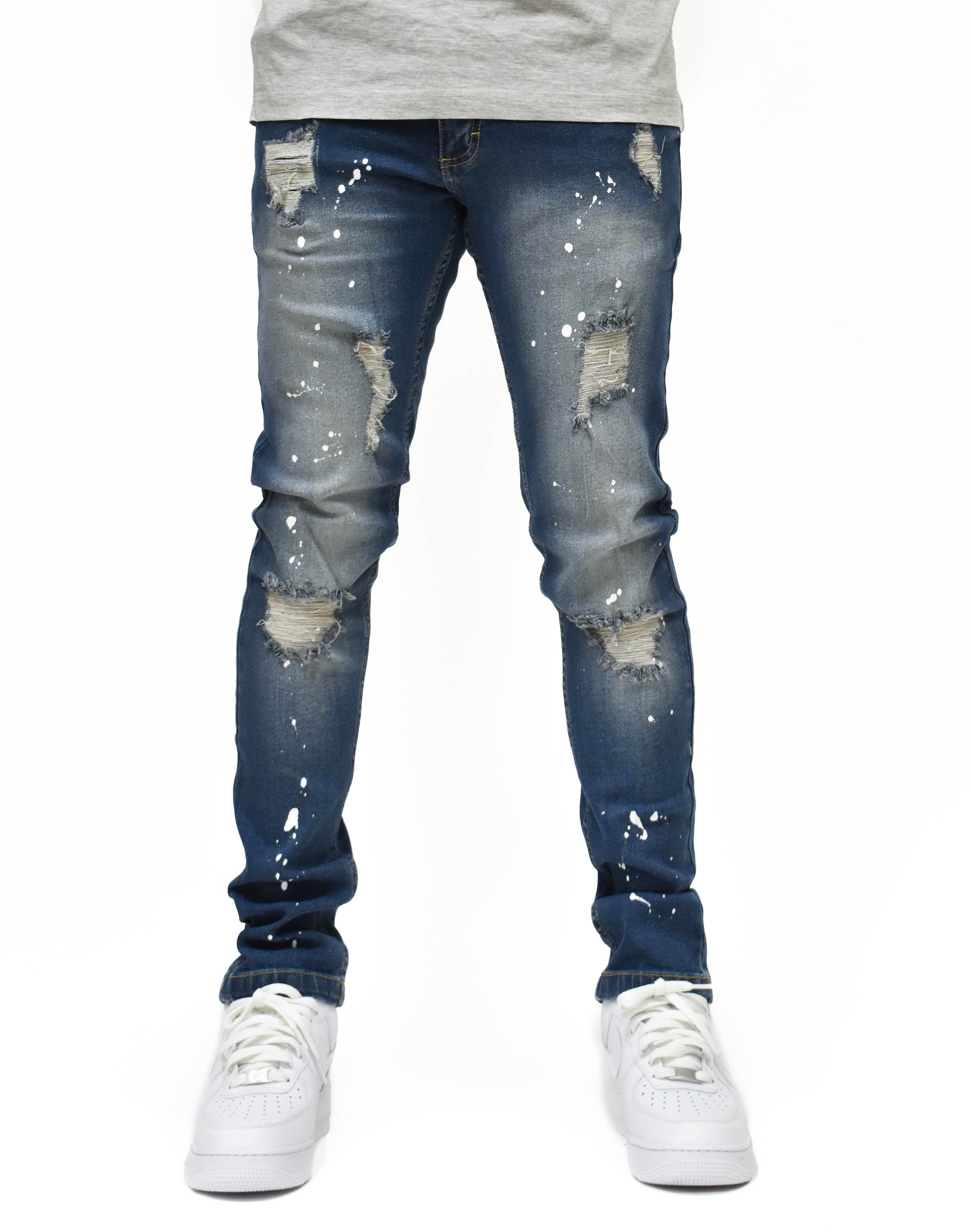S81010 Ripped Paint Denim