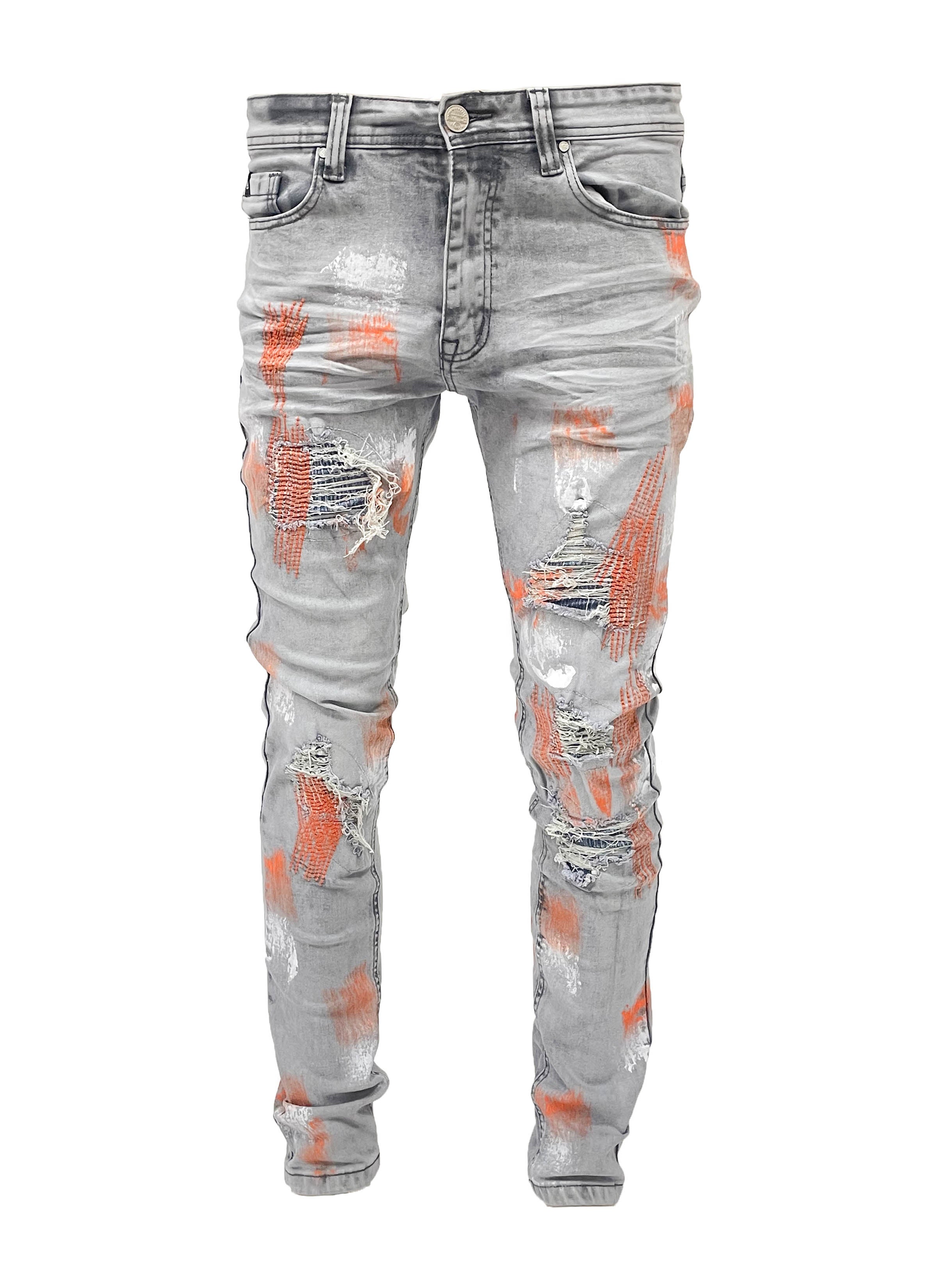 S2619 Stitch Paint Denim