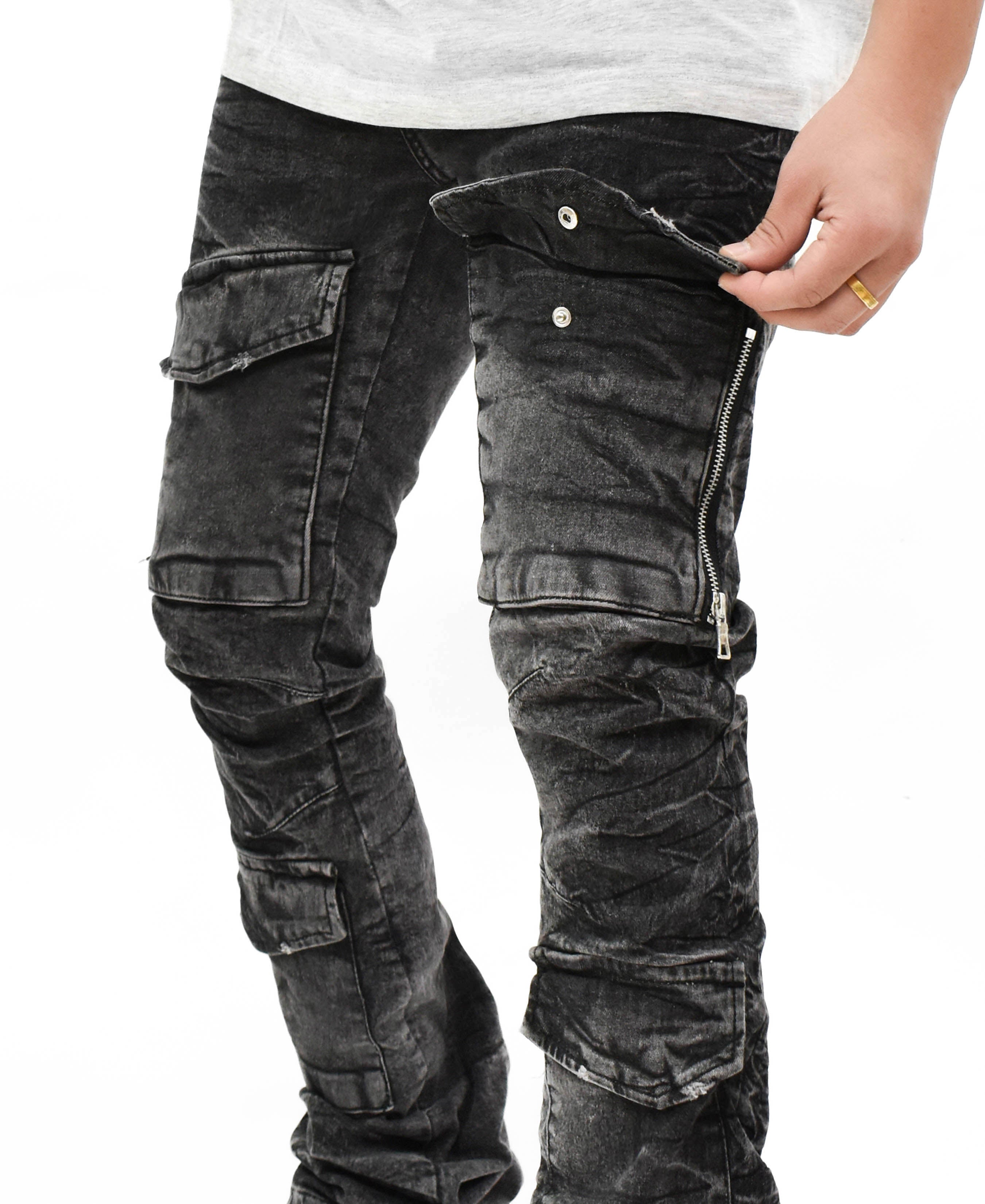 FW33288 Pocket Stacked Denim
