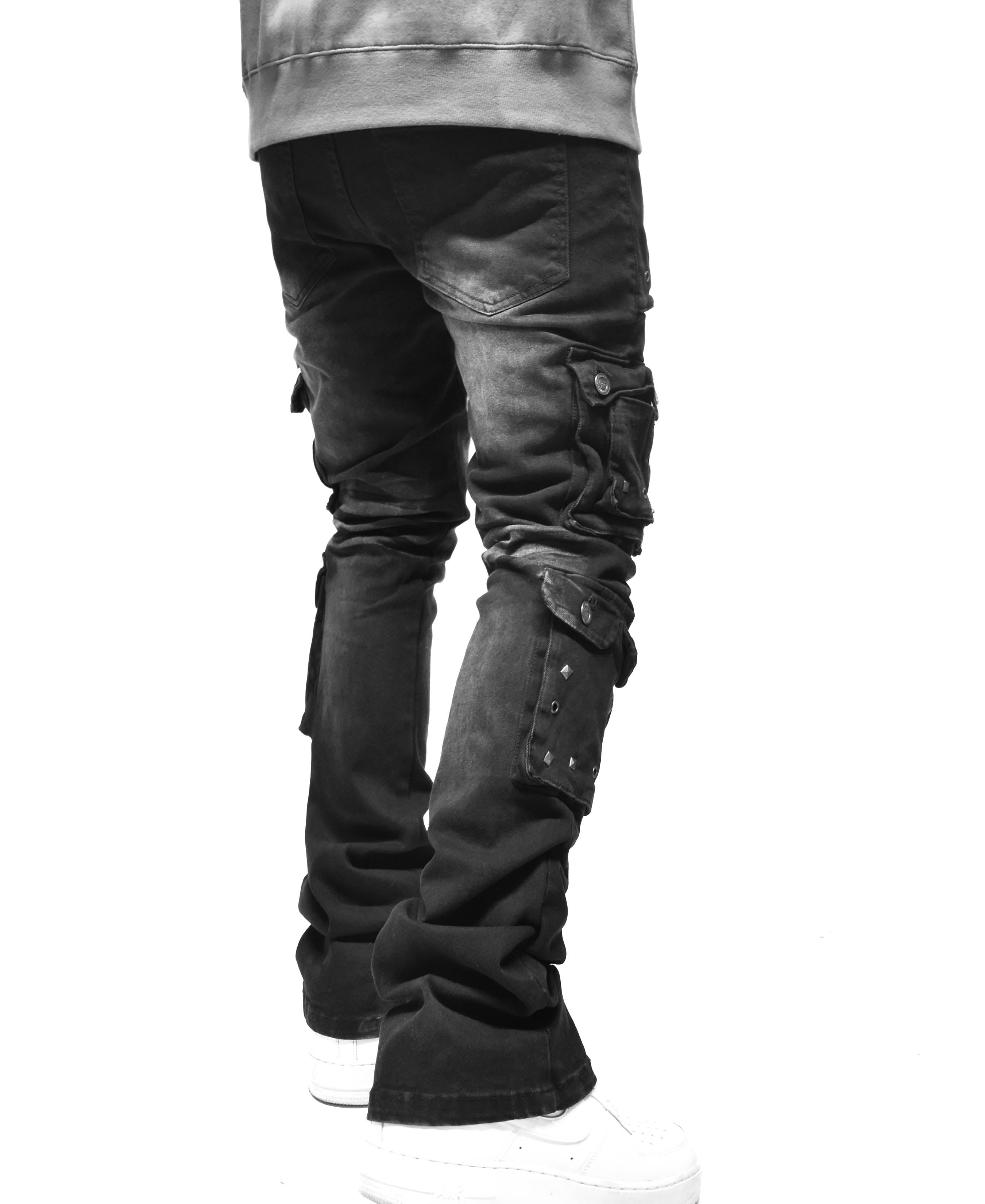 T4114 Stud Pocket Denim