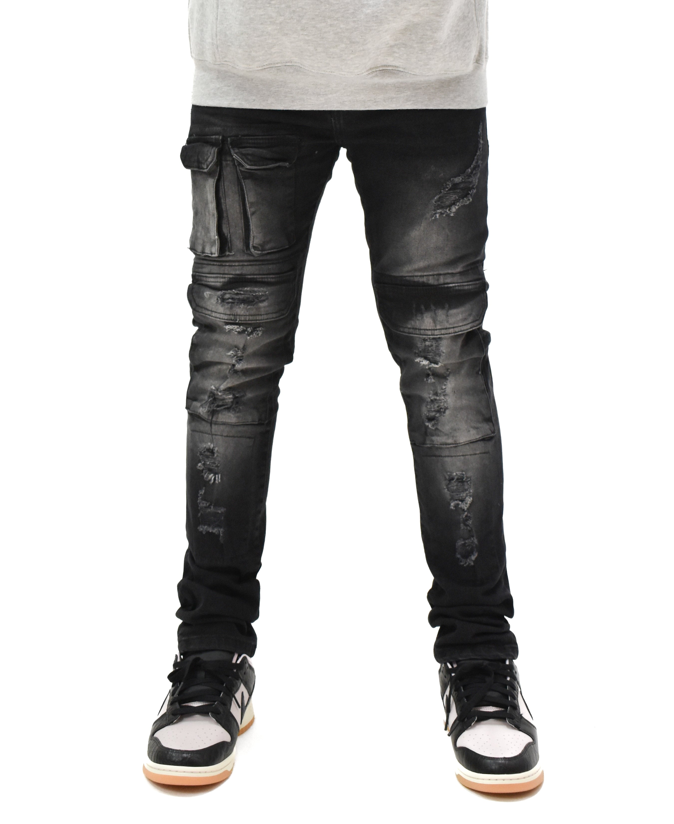 S4415 Ripped Pocket Denim