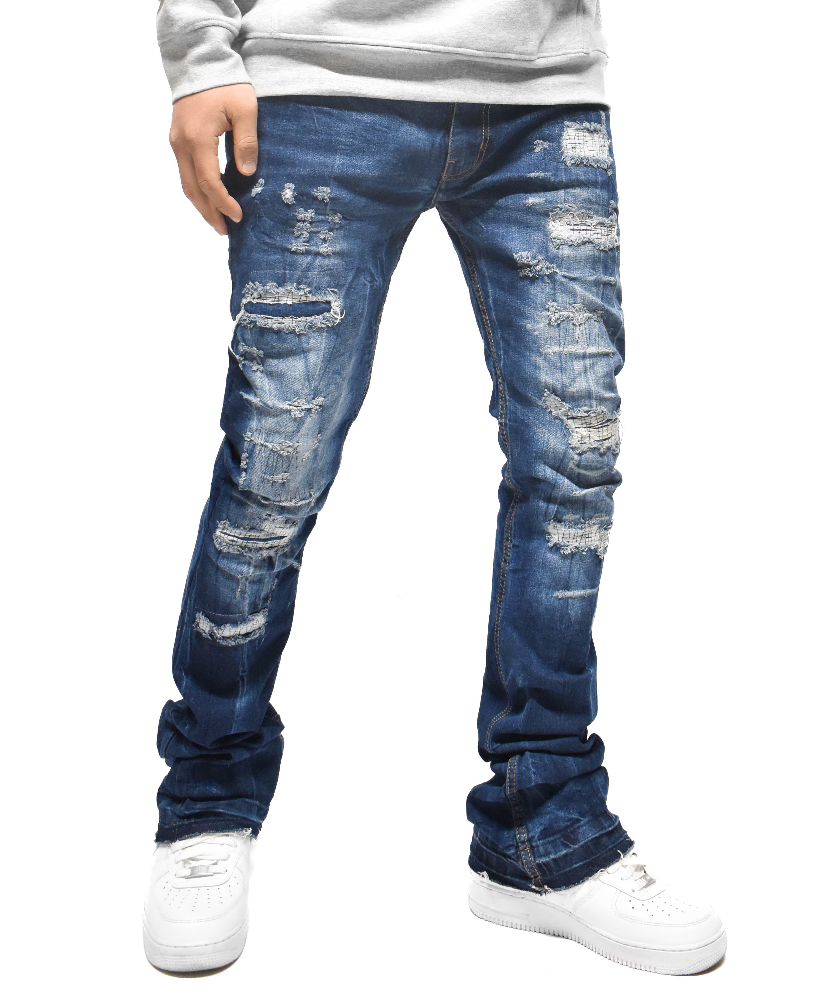 FW33893 Distressed Denim