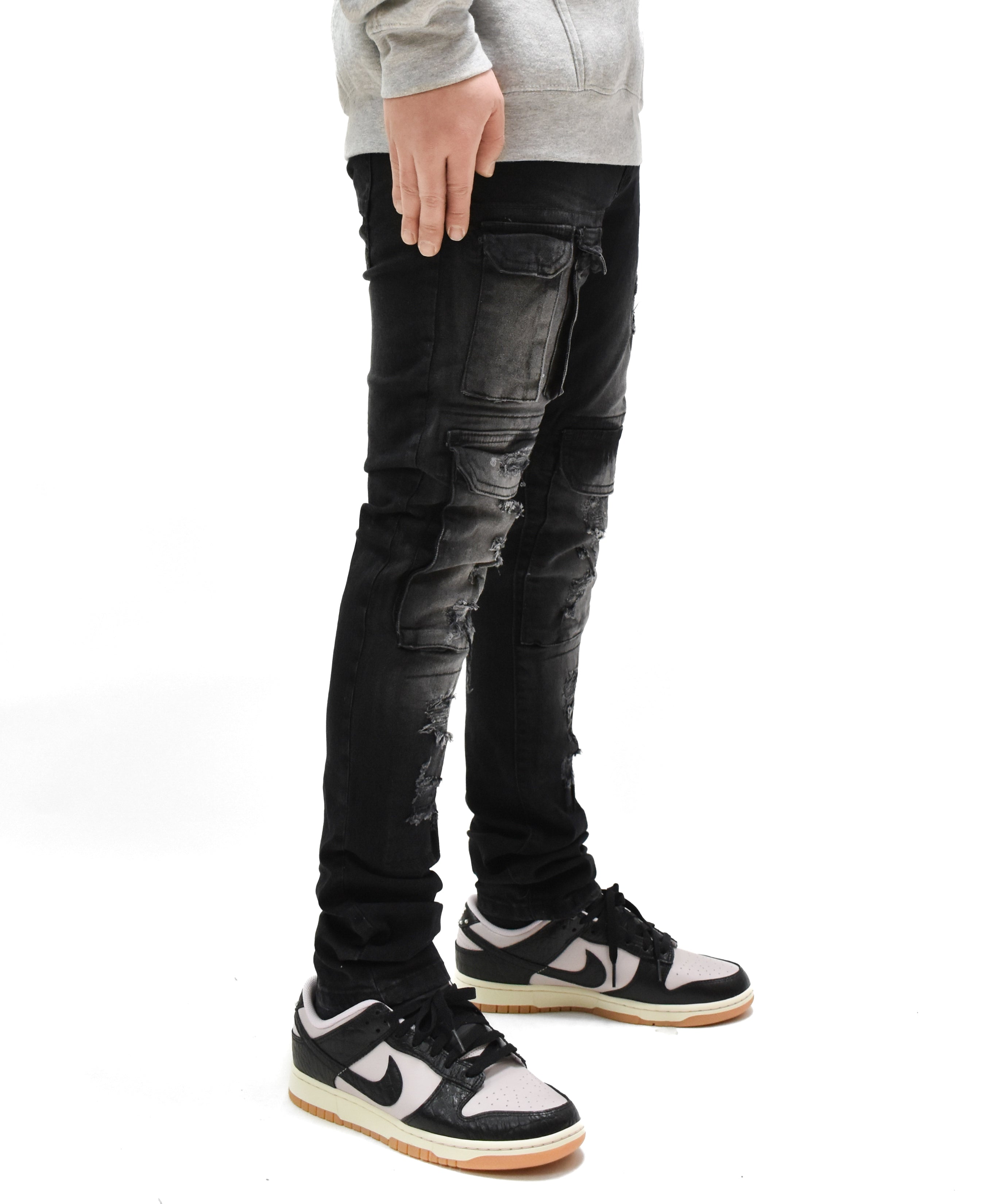 S4415 Ripped Pocket Denim