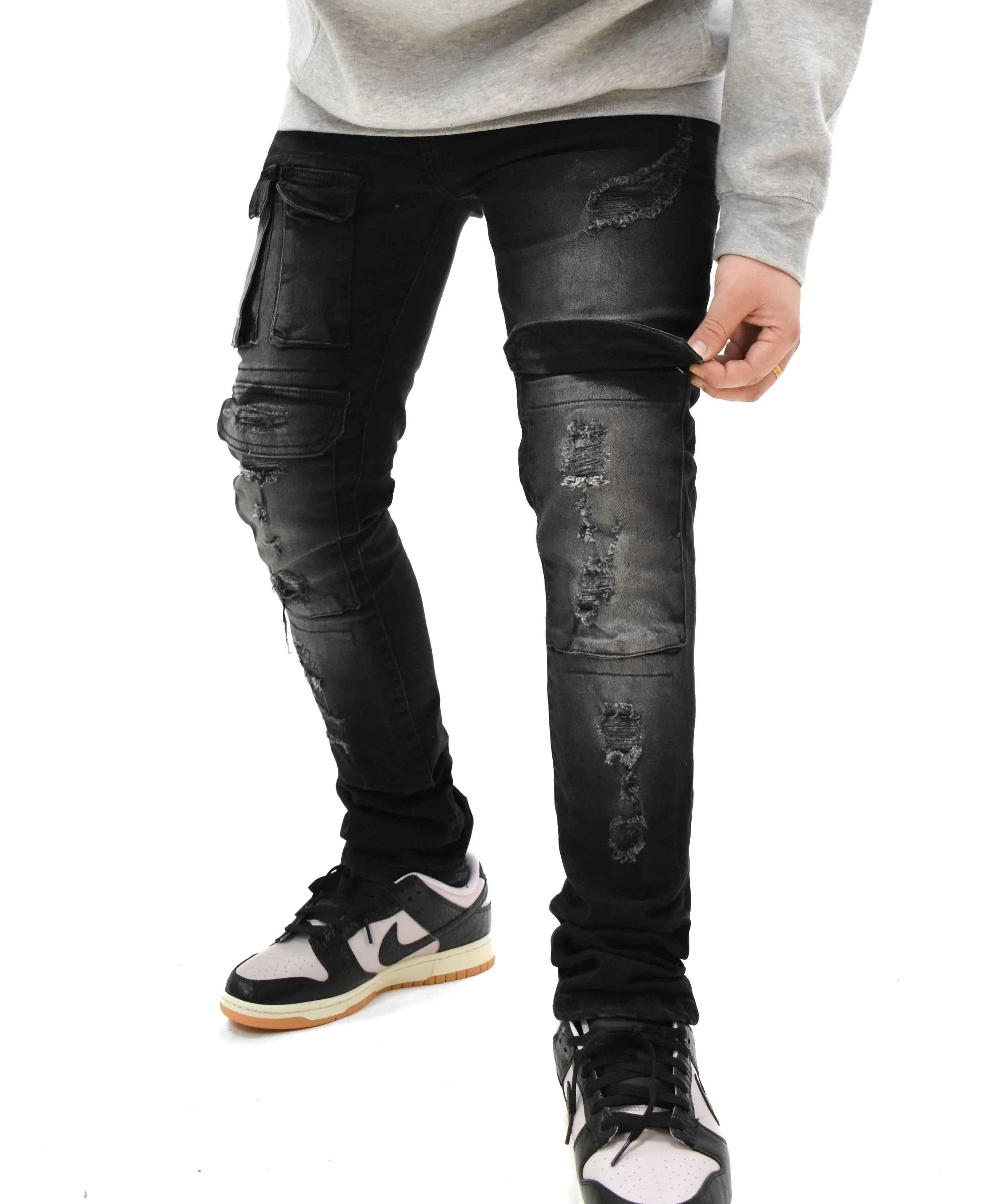 S4415 Ripped Pocket Denim