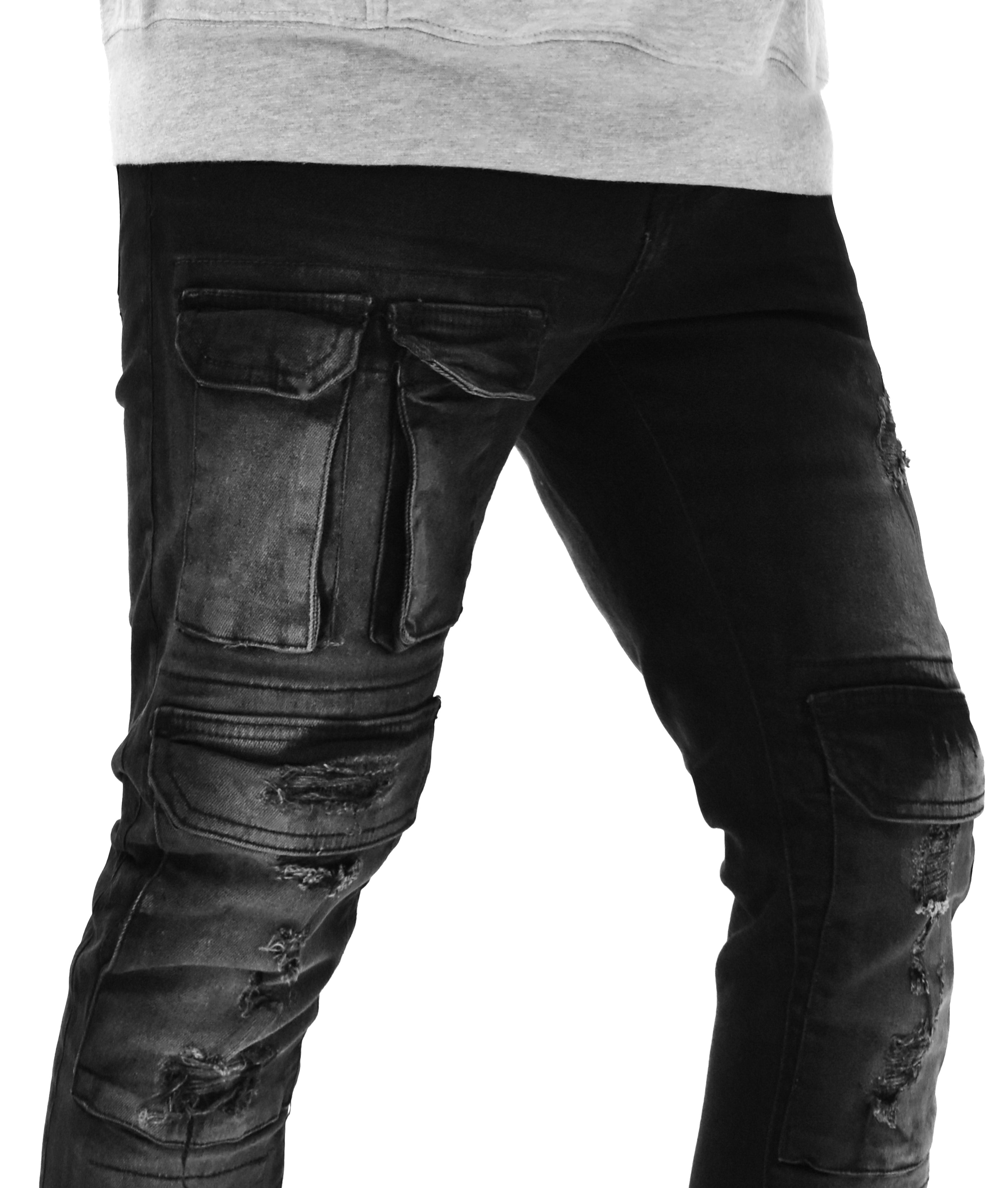 S4415 Ripped Pocket Denim