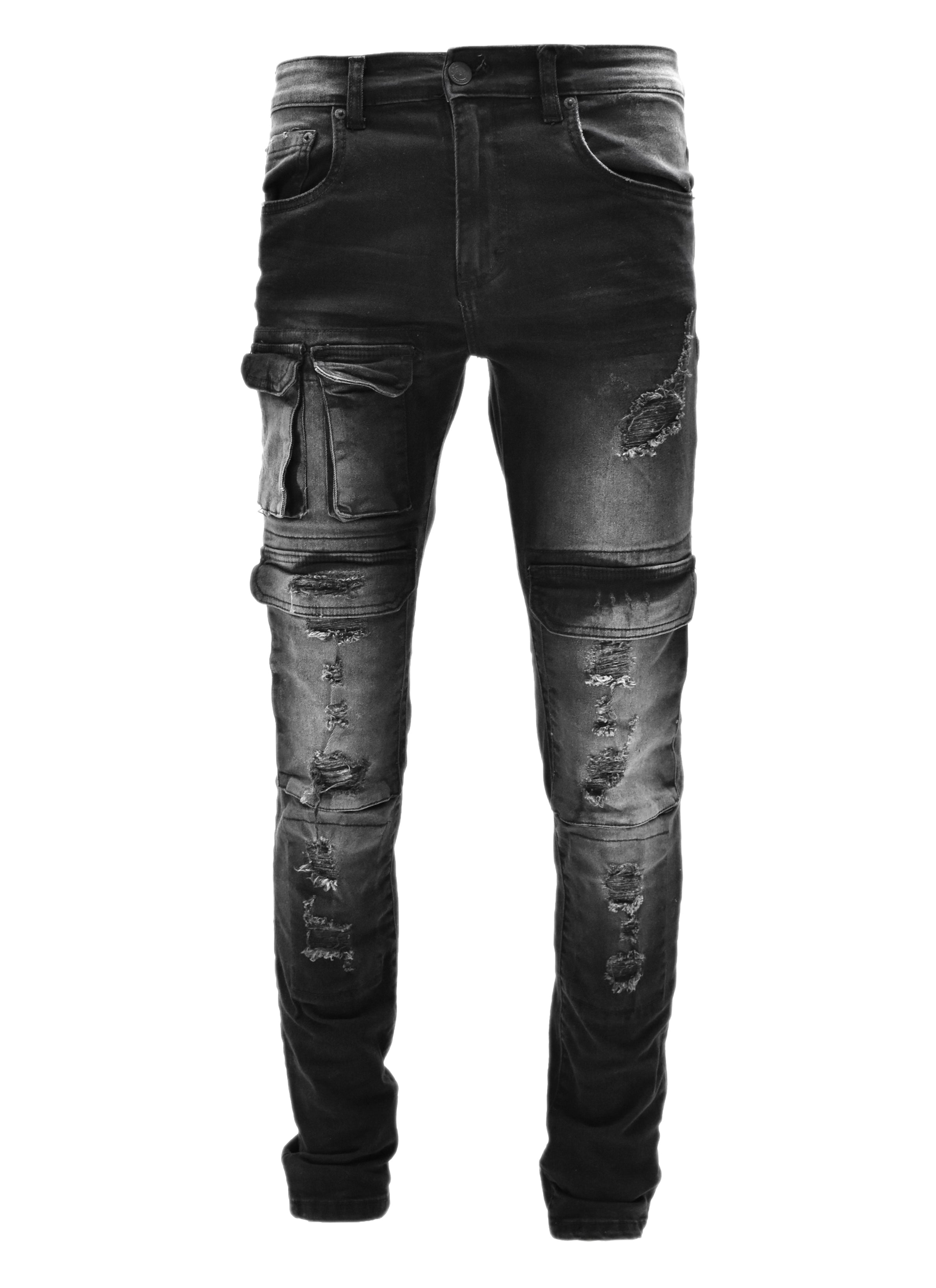 S4415 Ripped Pocket Denim