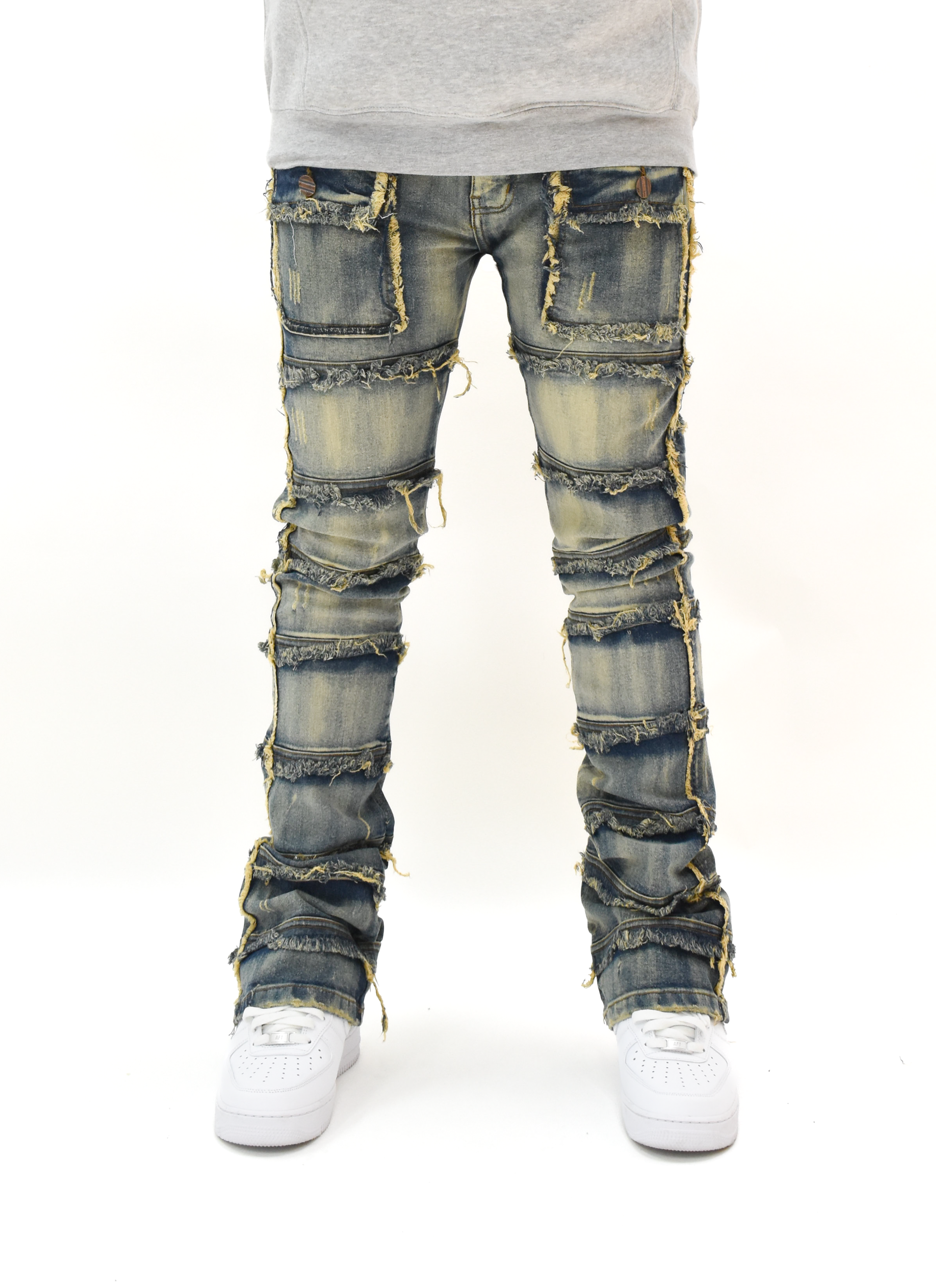 FW33958 Thread Stacked Denim