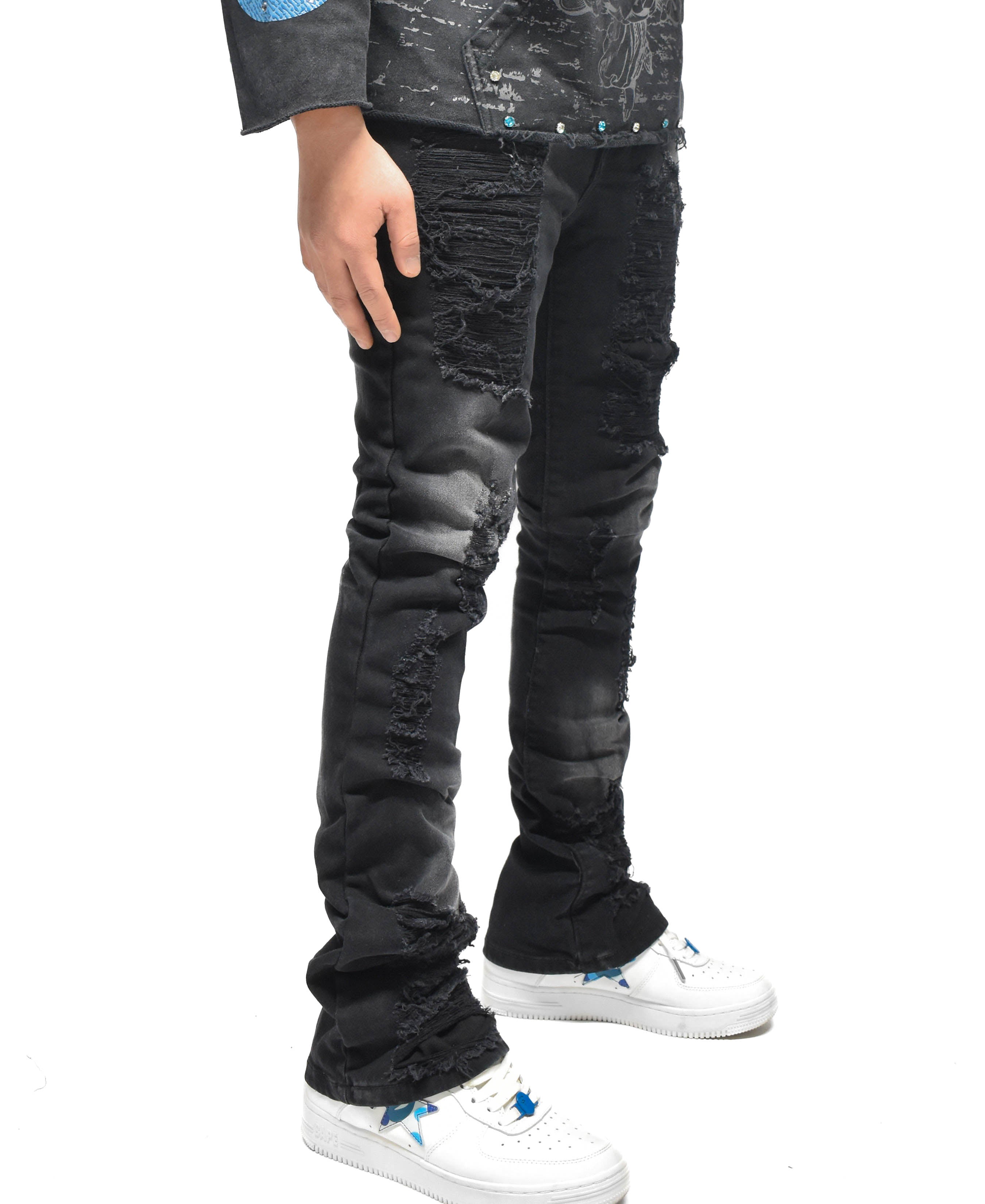 S5504 Distressed Denim