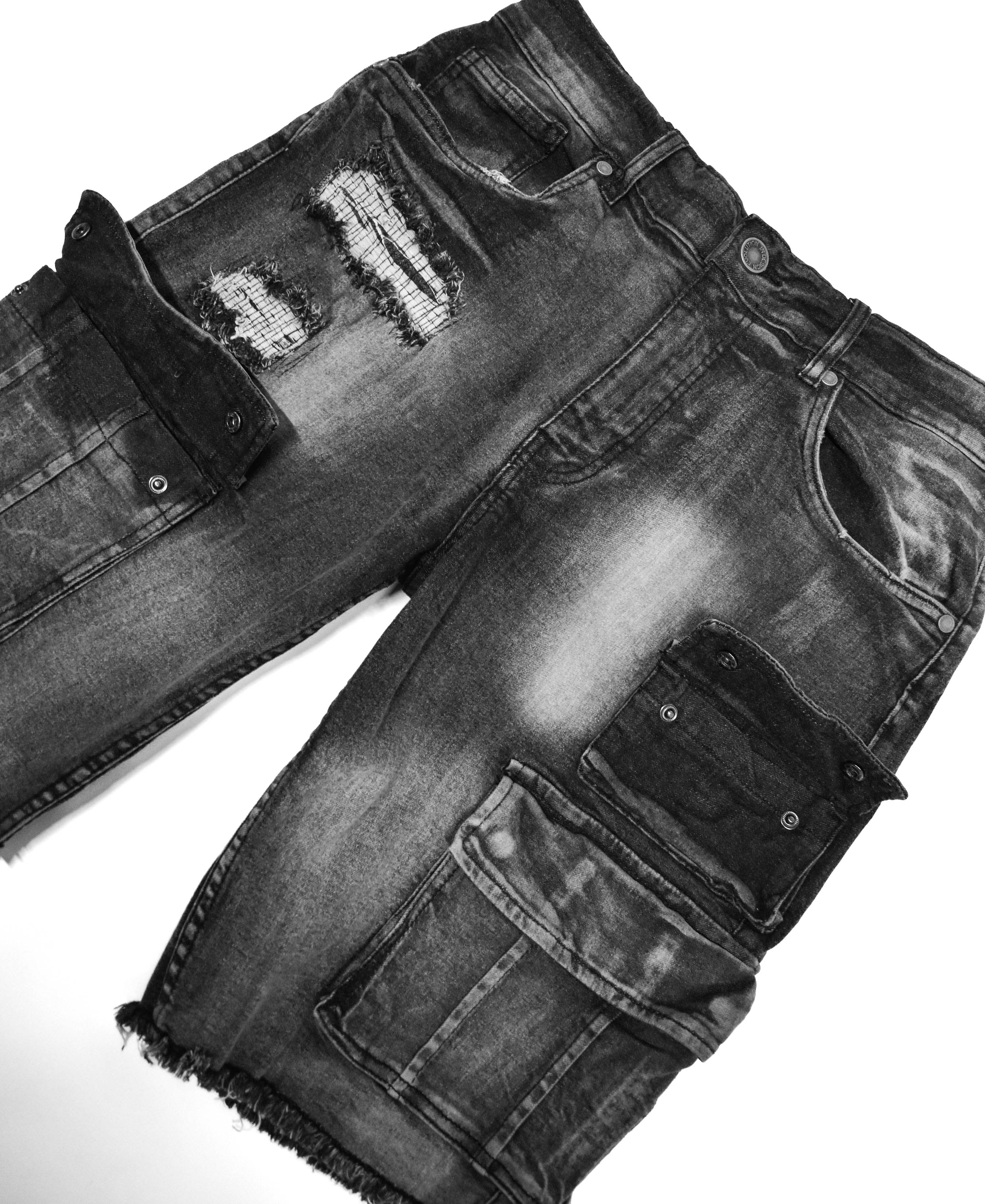 EV22038 Pocket Denim Shorts
