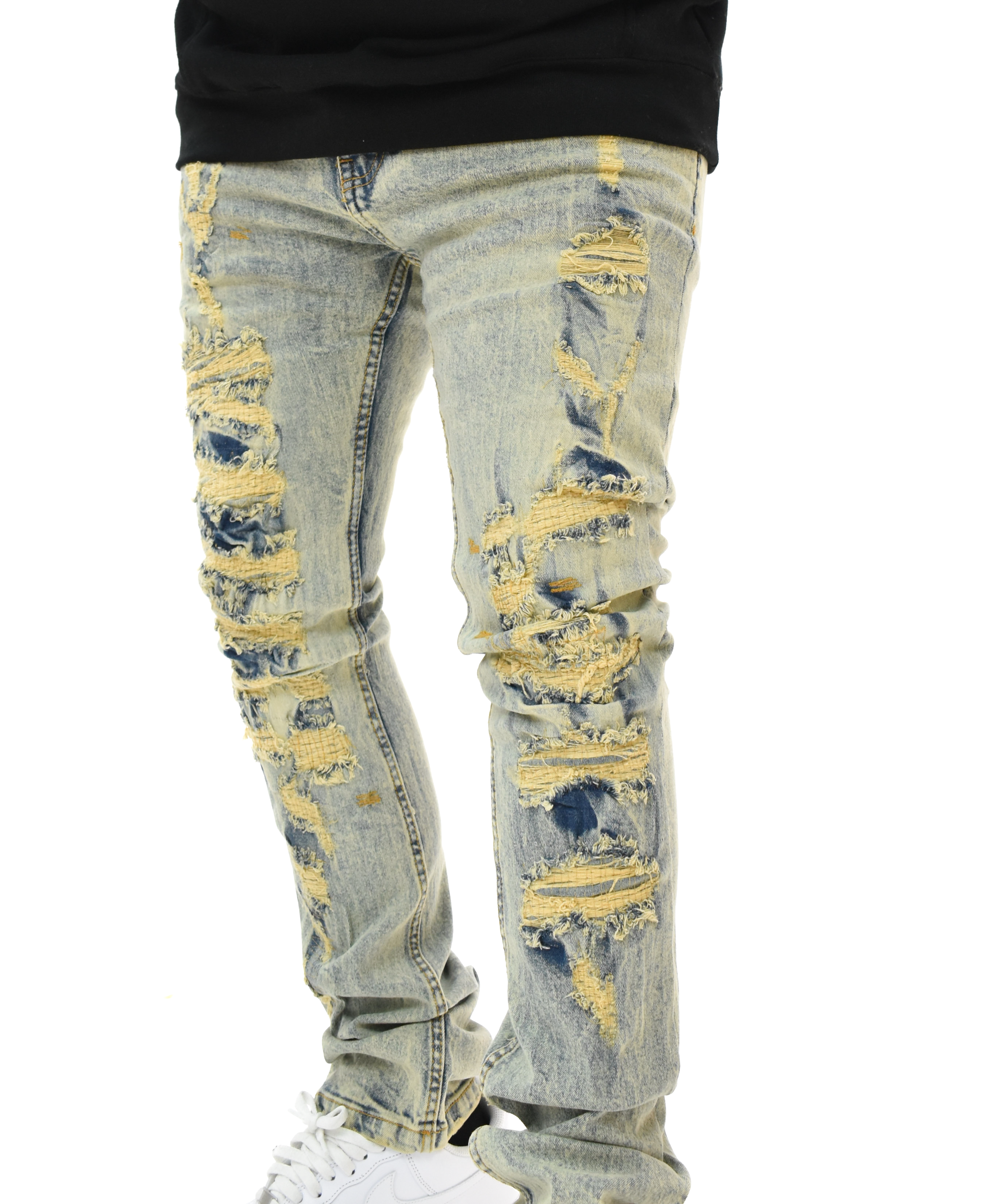 FW330063 Distressed Denim