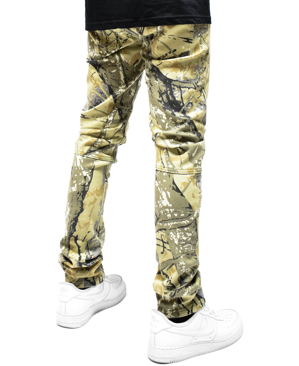 S4425 Ripped Camo Denim