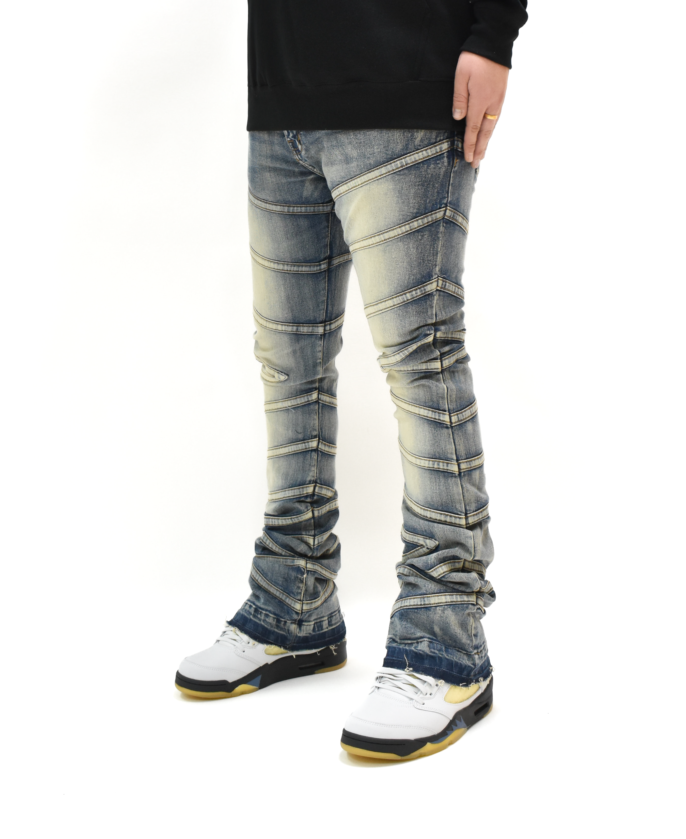 FW33894 Striped Stacked Denim