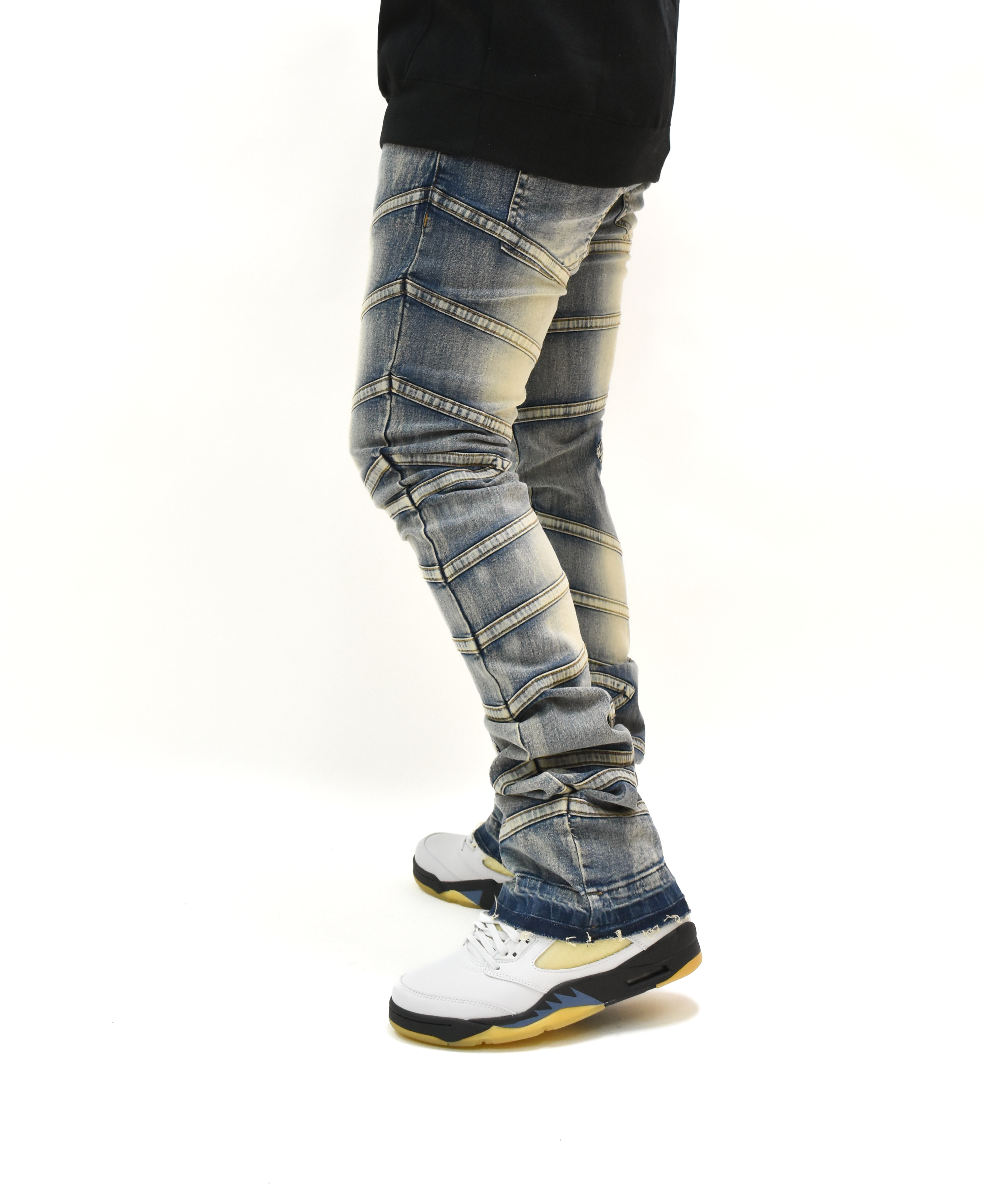 FW33894 Striped Stacked Denim